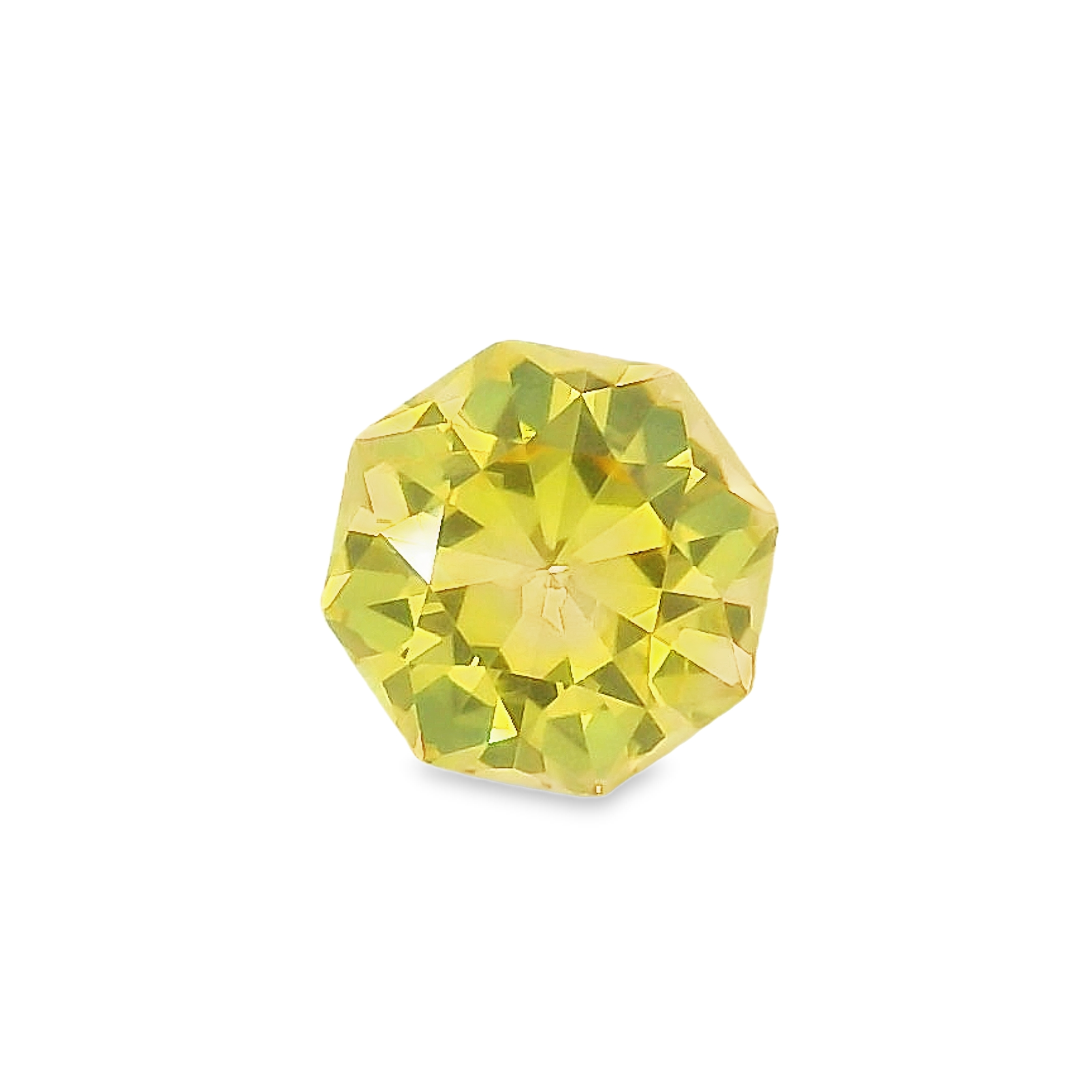 0.79ct Octagonal Cut Yellow Sapphire