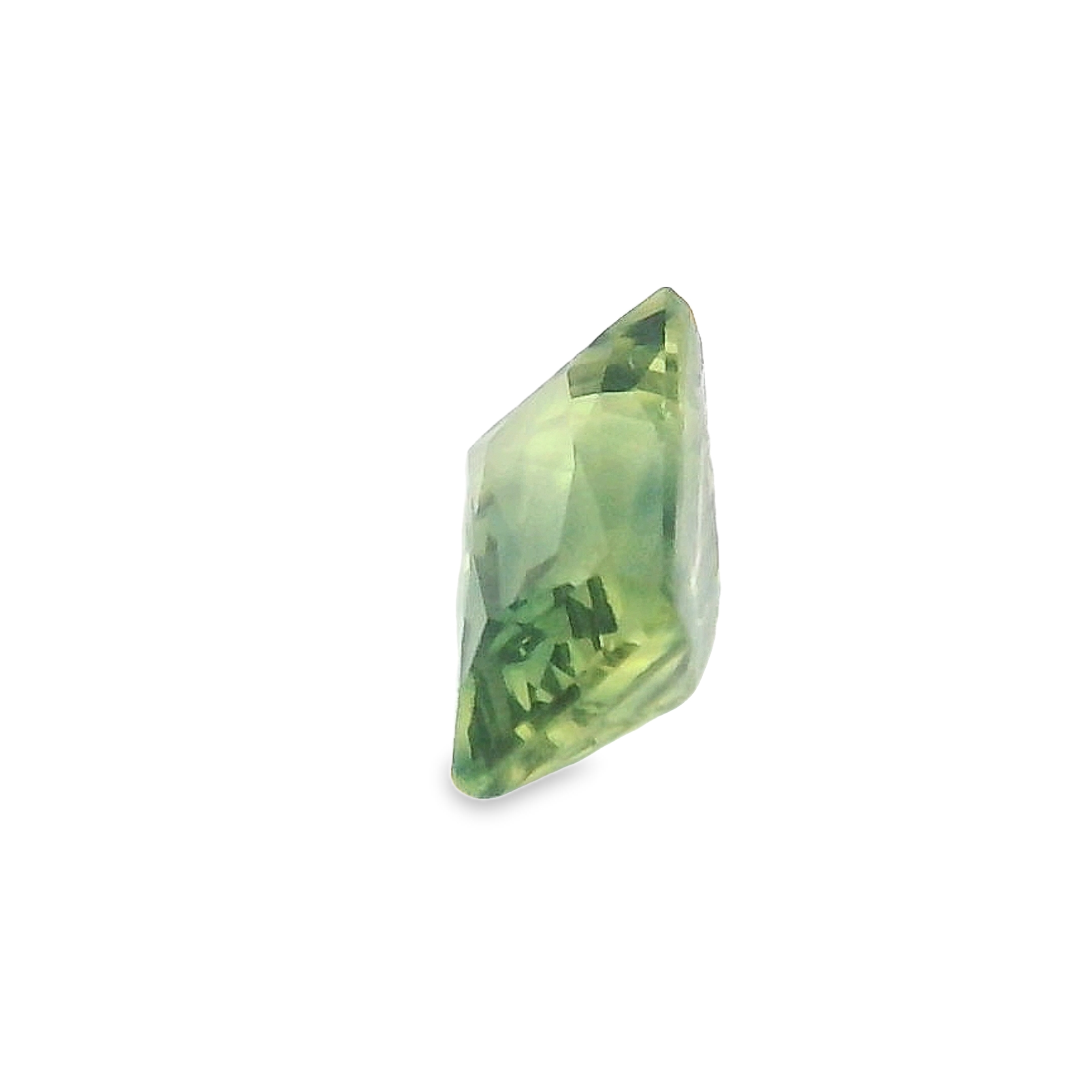 0.82ct Radiant cut Green Sapphire