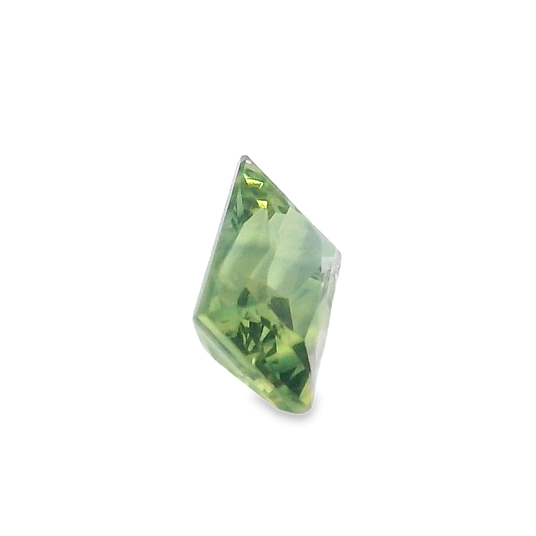 0.82ct Radiant cut Green Sapphire