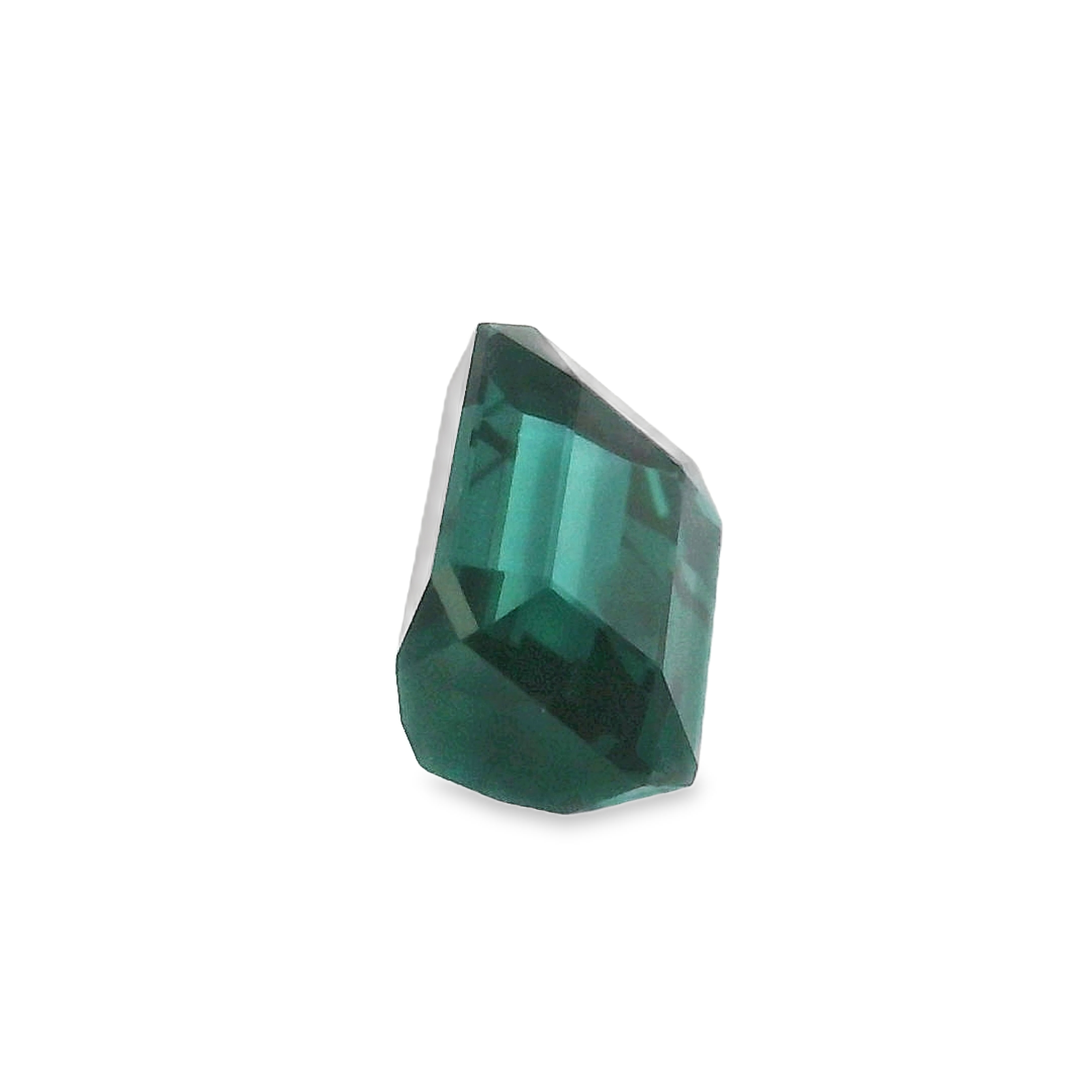 1.38ct Emerald cut blue Tourmaline