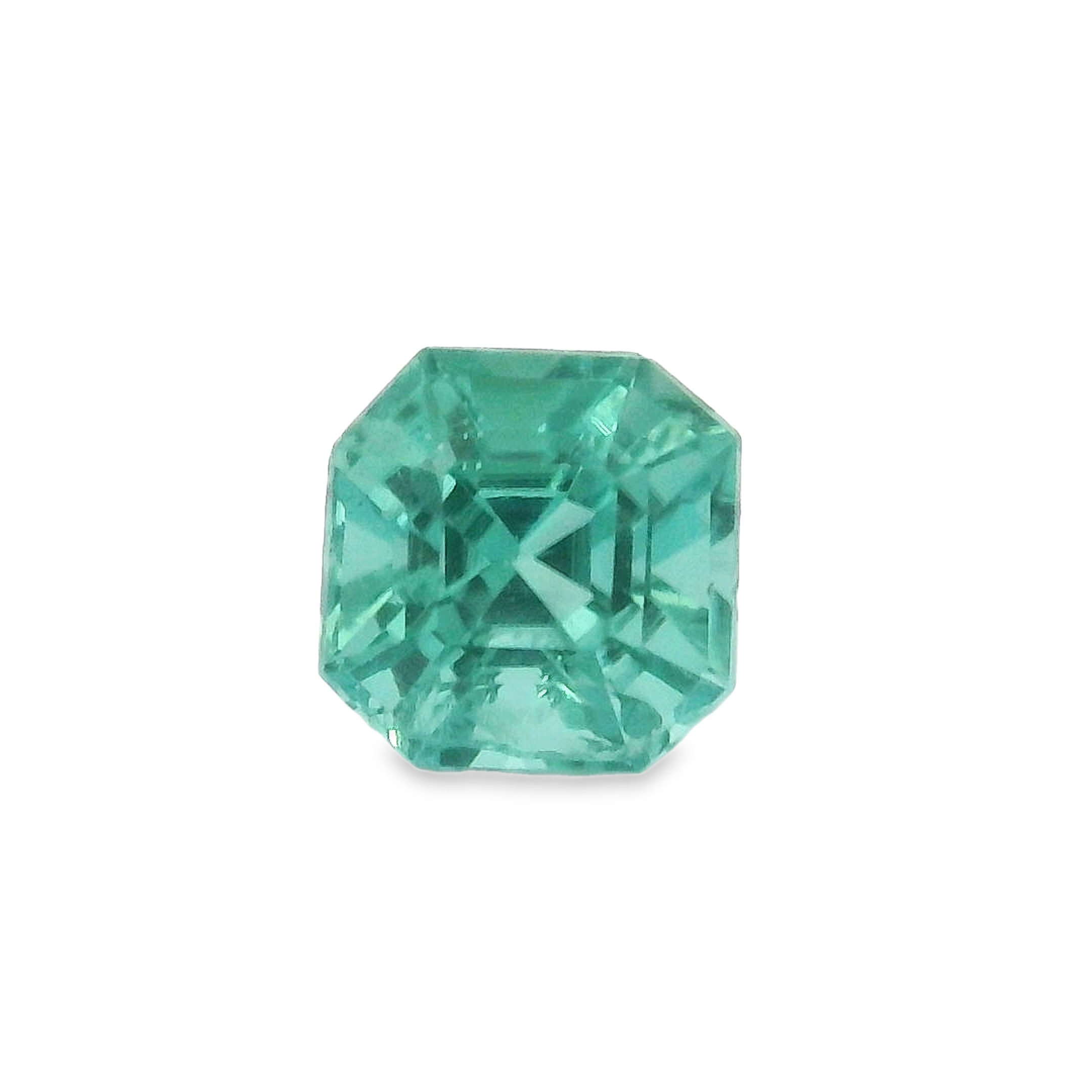 0.76ct Radiant cut blue Tourmaline