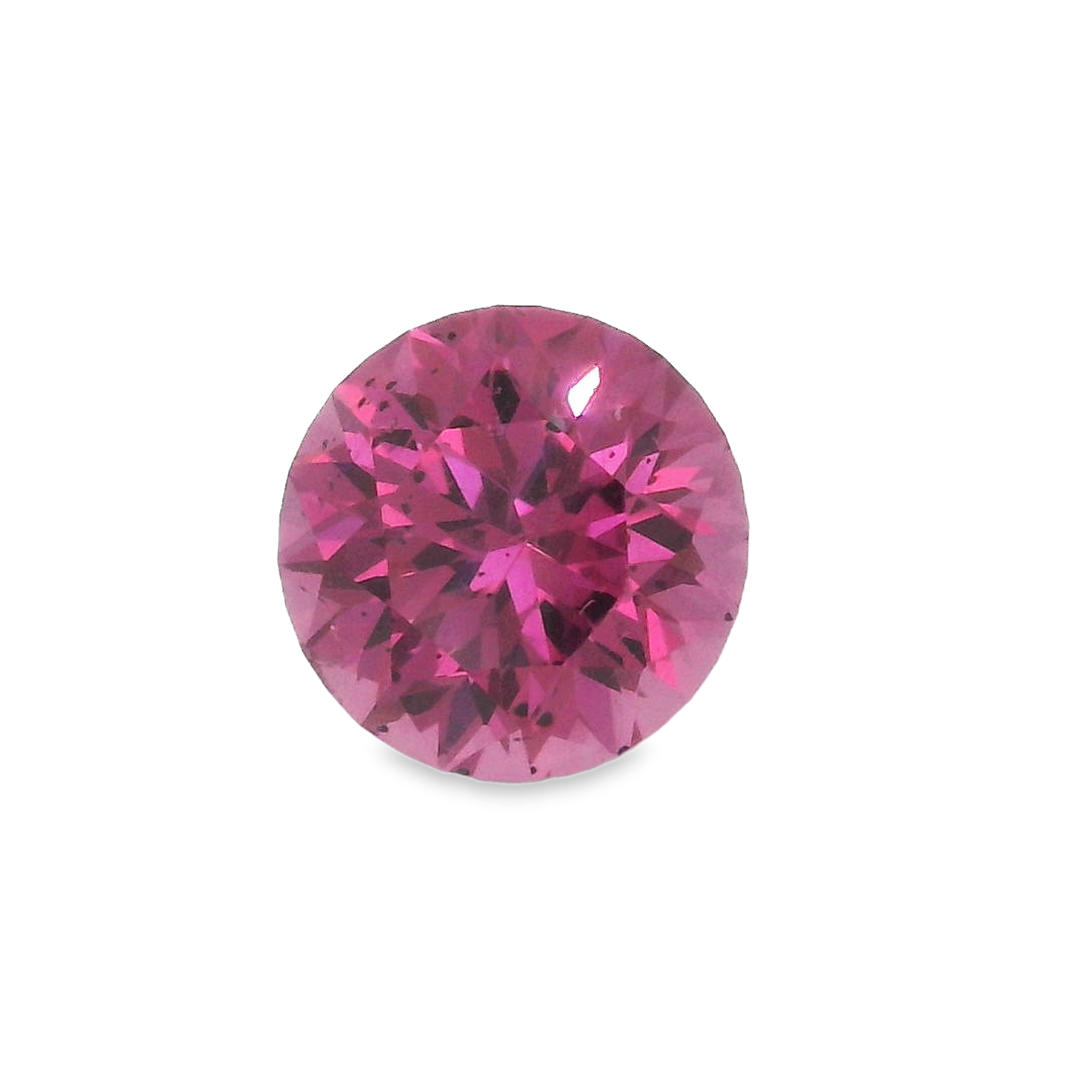2ct Round Brilliant cut Pink Garnet