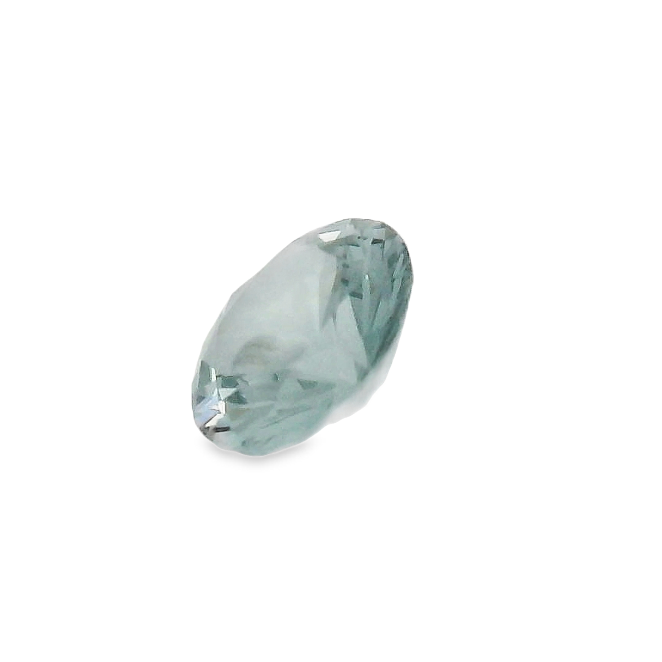 0.73ct Round cut Grey/blue Spinel