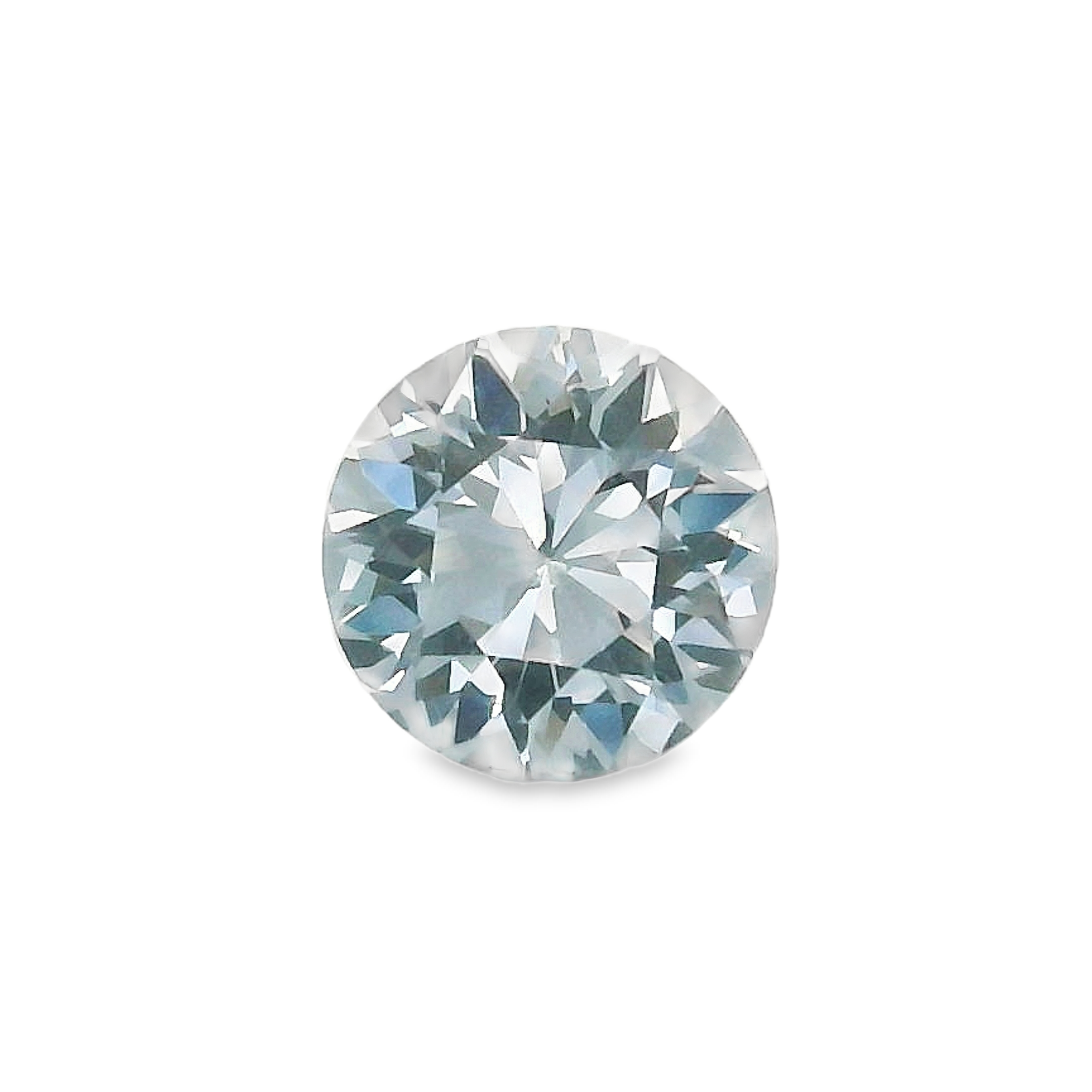 0.74ct Round Cut Blue/Grey Spinel