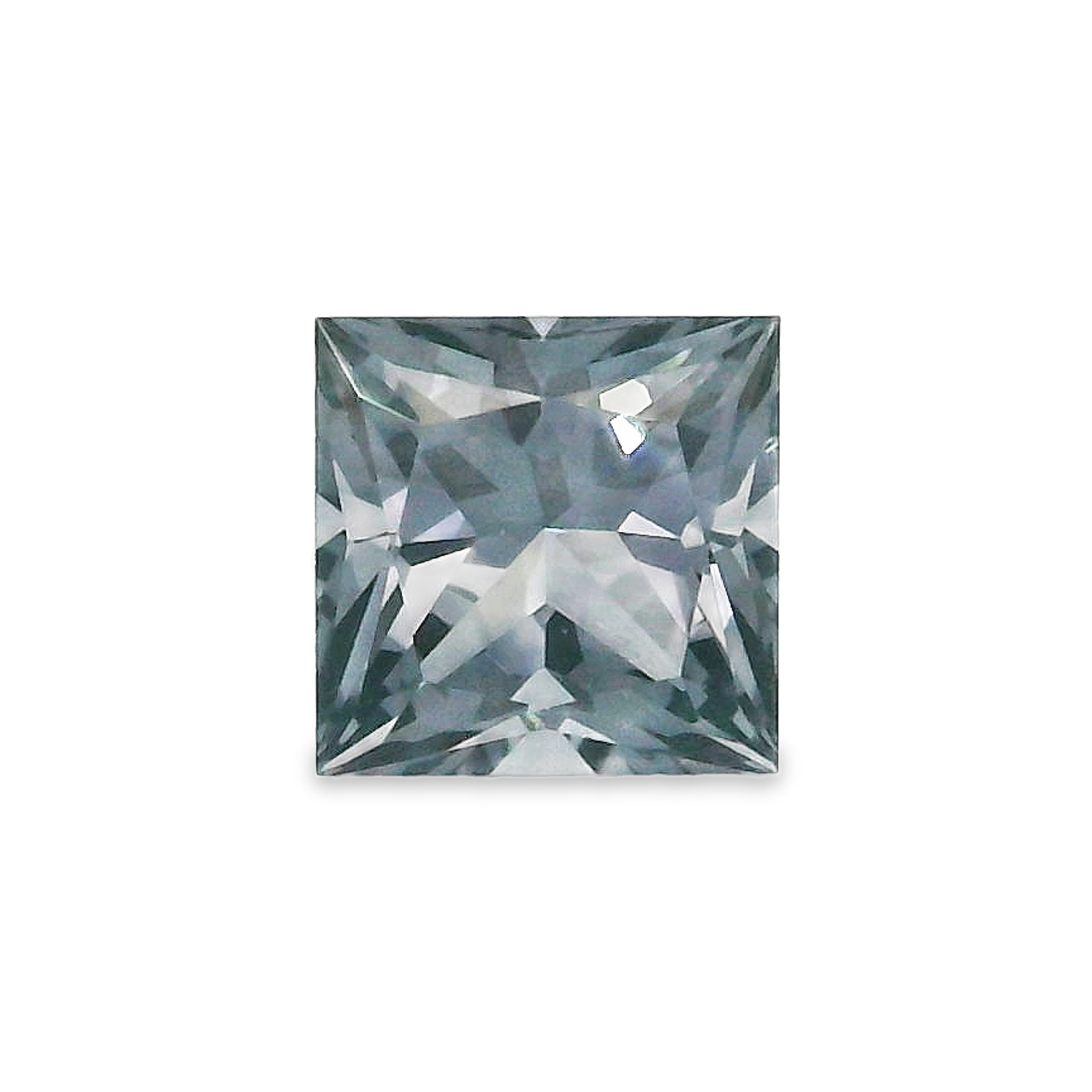 1.27ct Princess cut Blue/Grey Spinel