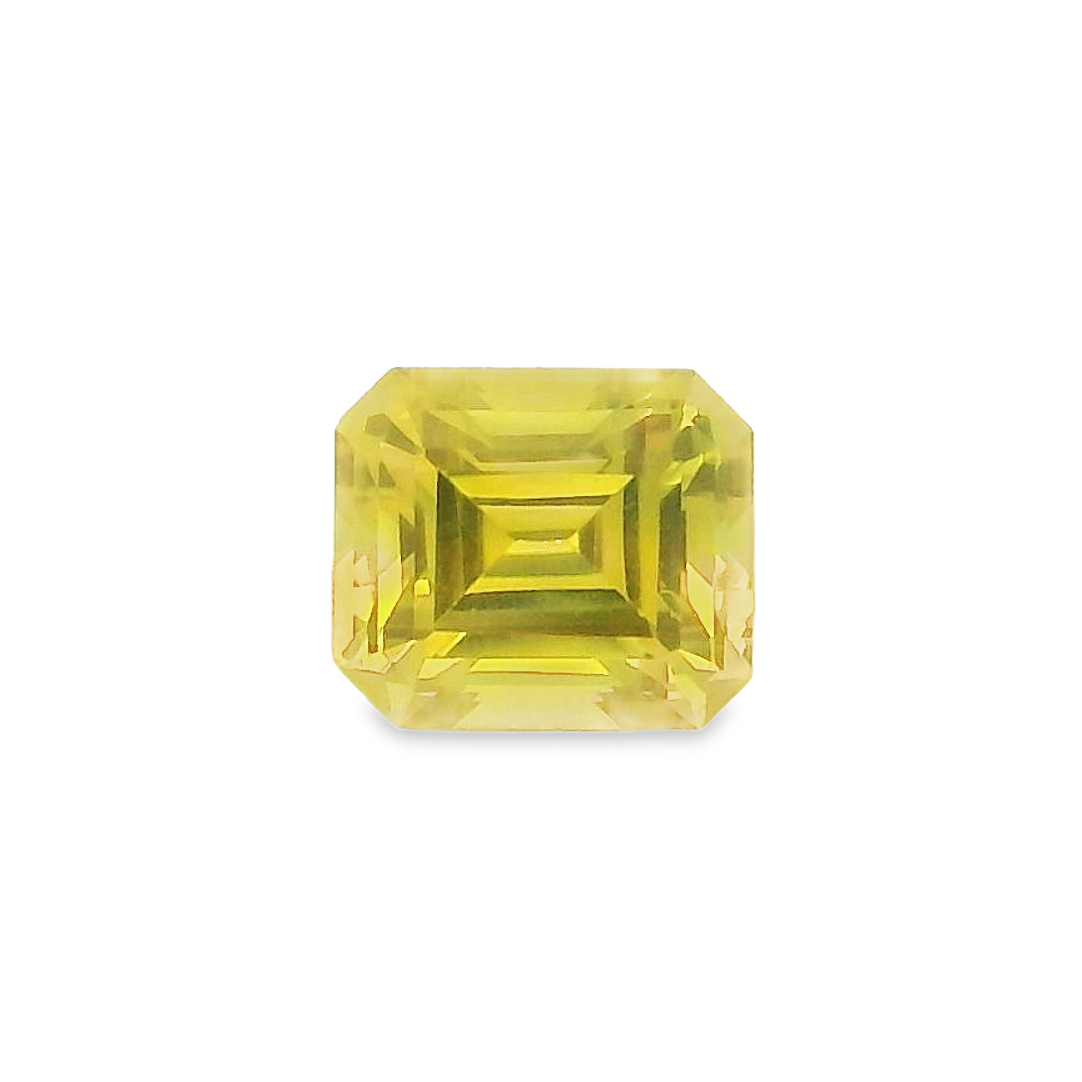 0.81ct Yellow Emerald Cut Sapphire