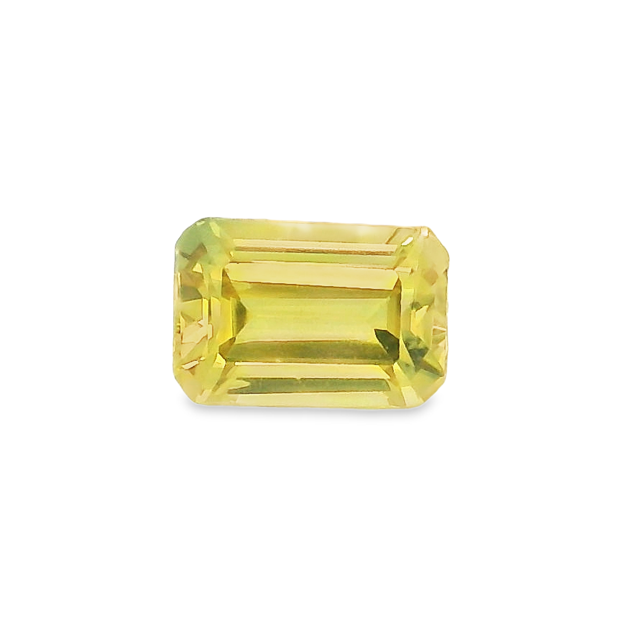 0.77ct Yellow Emerald Cut Sapphire