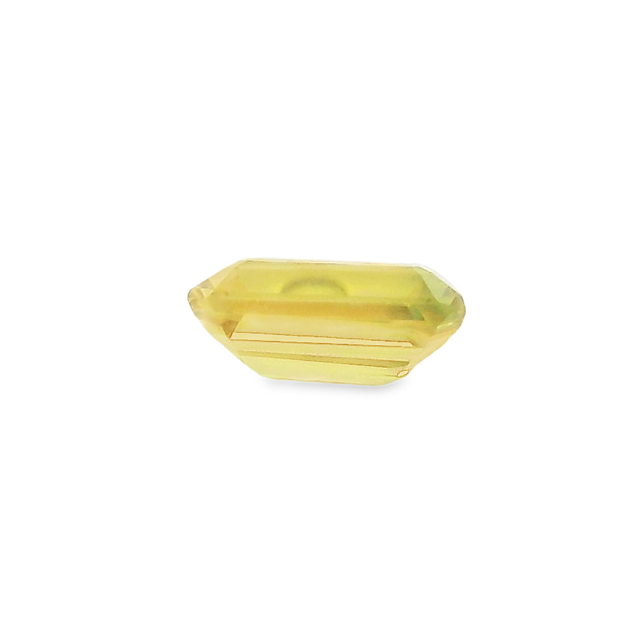 0.77ct Yellow Emerald Cut Sapphire