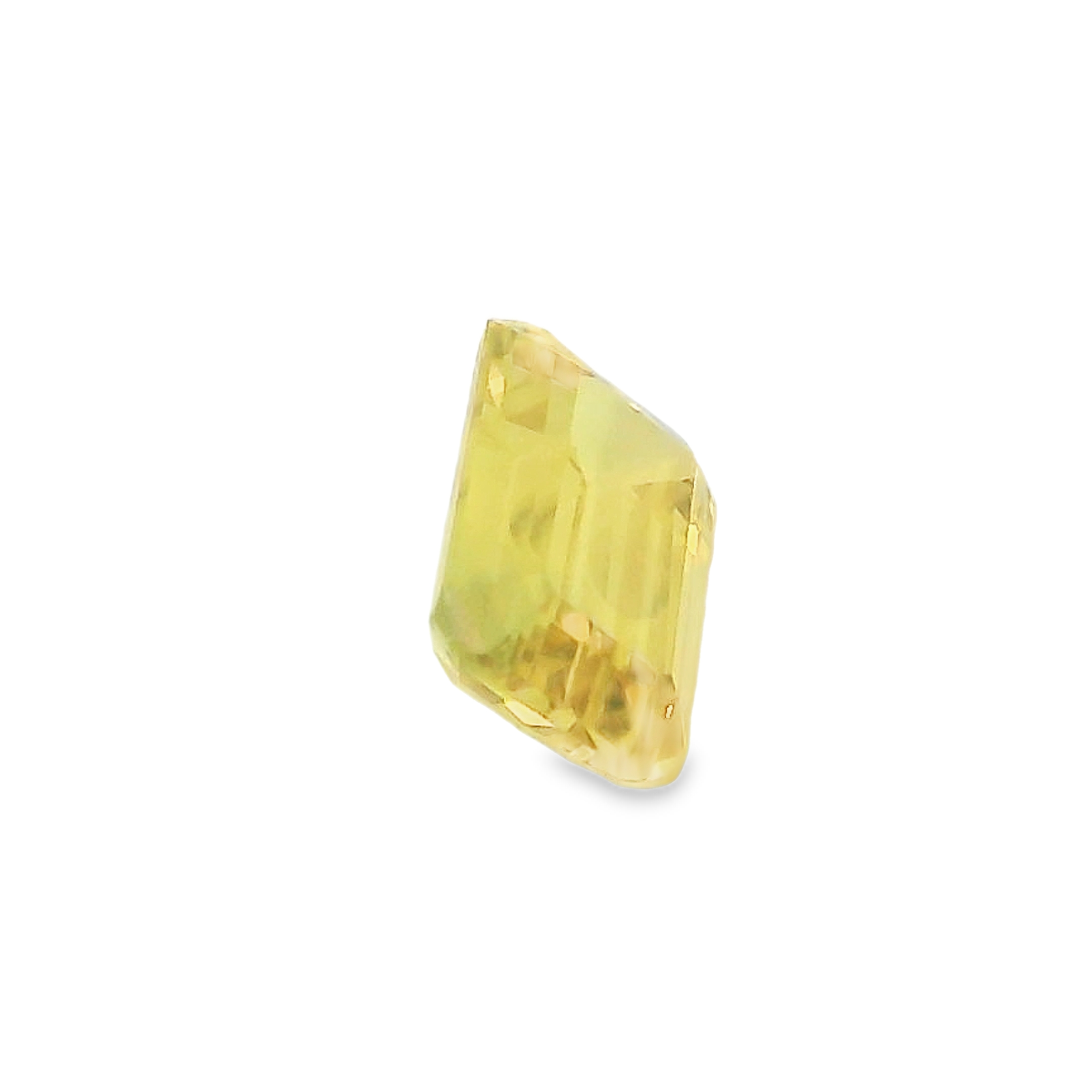 0.77ct Yellow Emerald Cut Sapphire