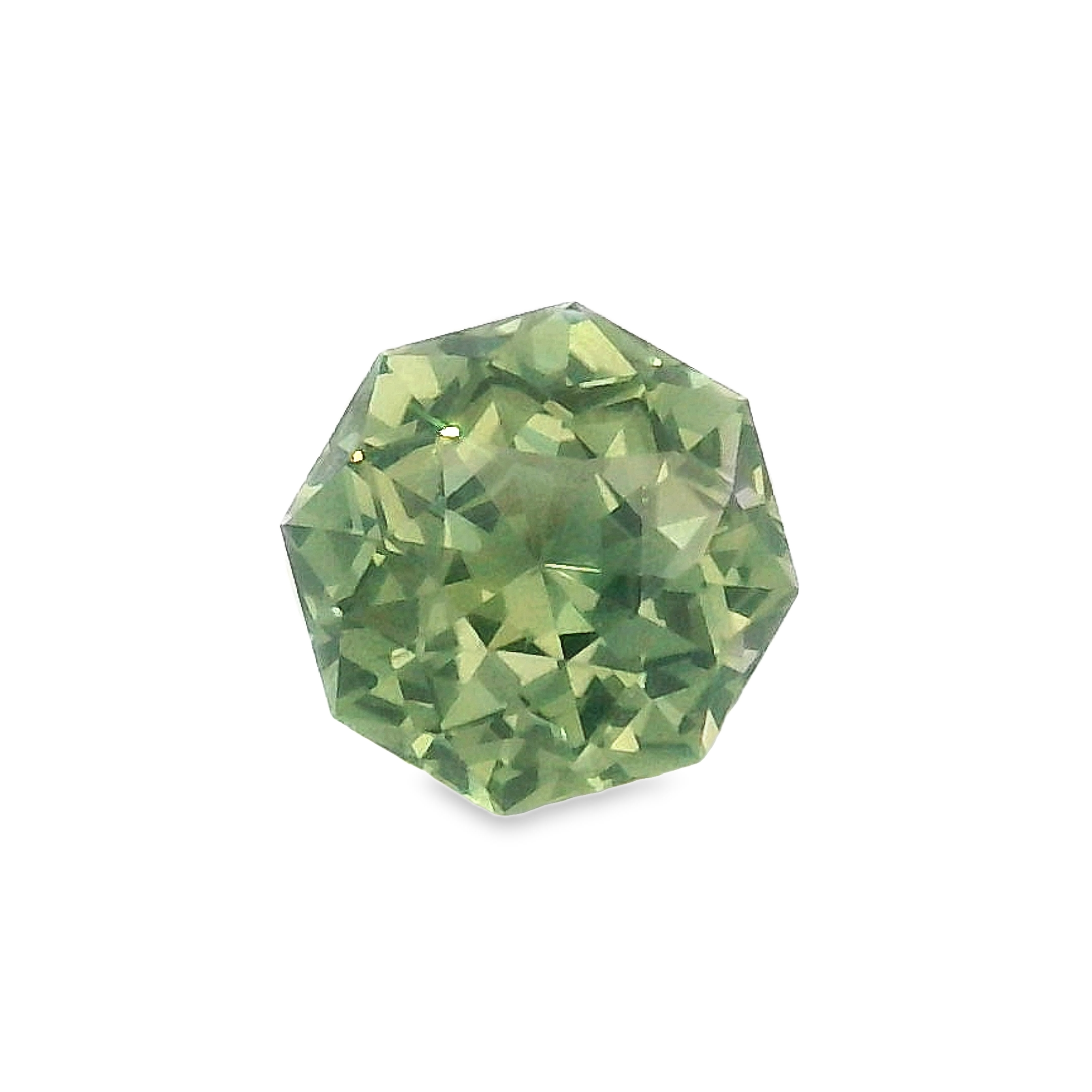 1.16ct Green Octagonal cut Sapphire