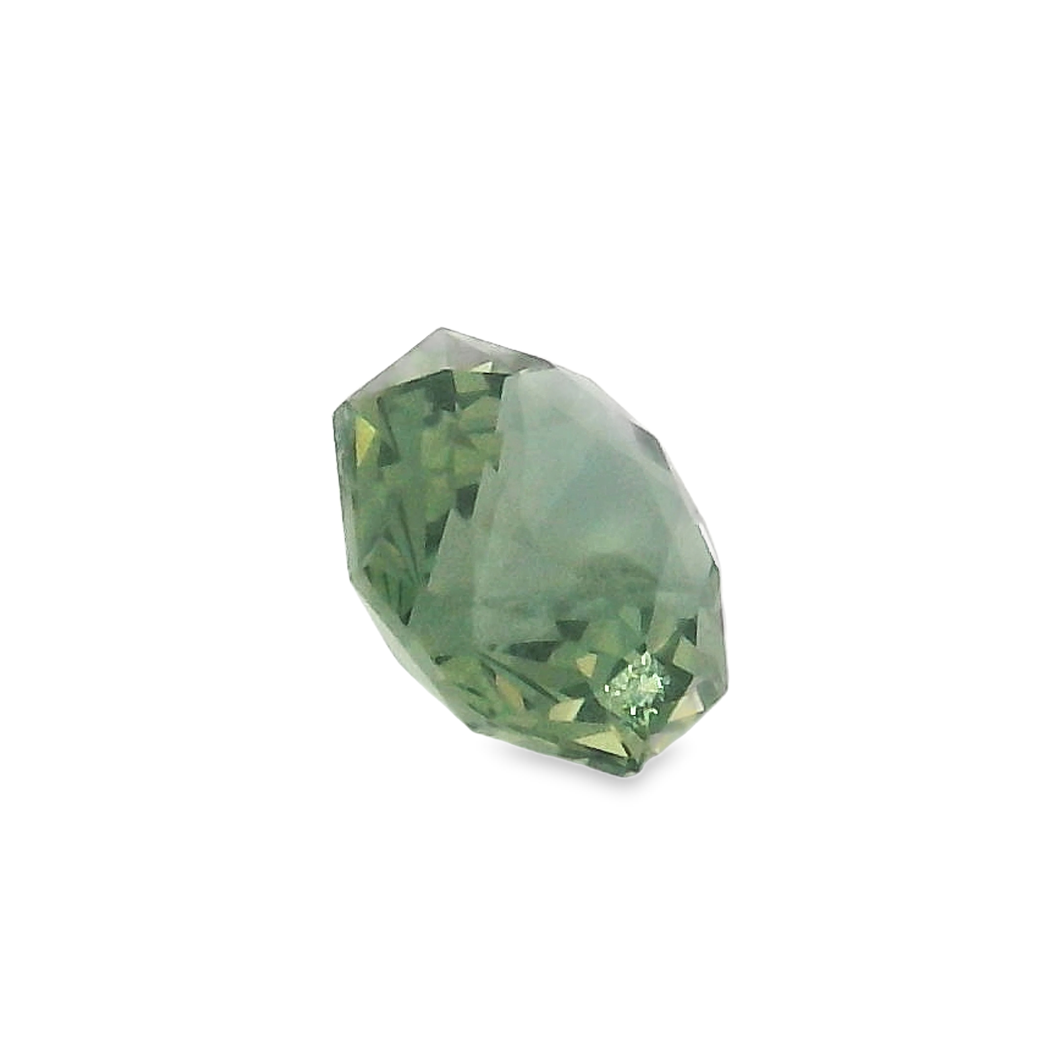 1.16ct Green Octagonal cut Sapphire