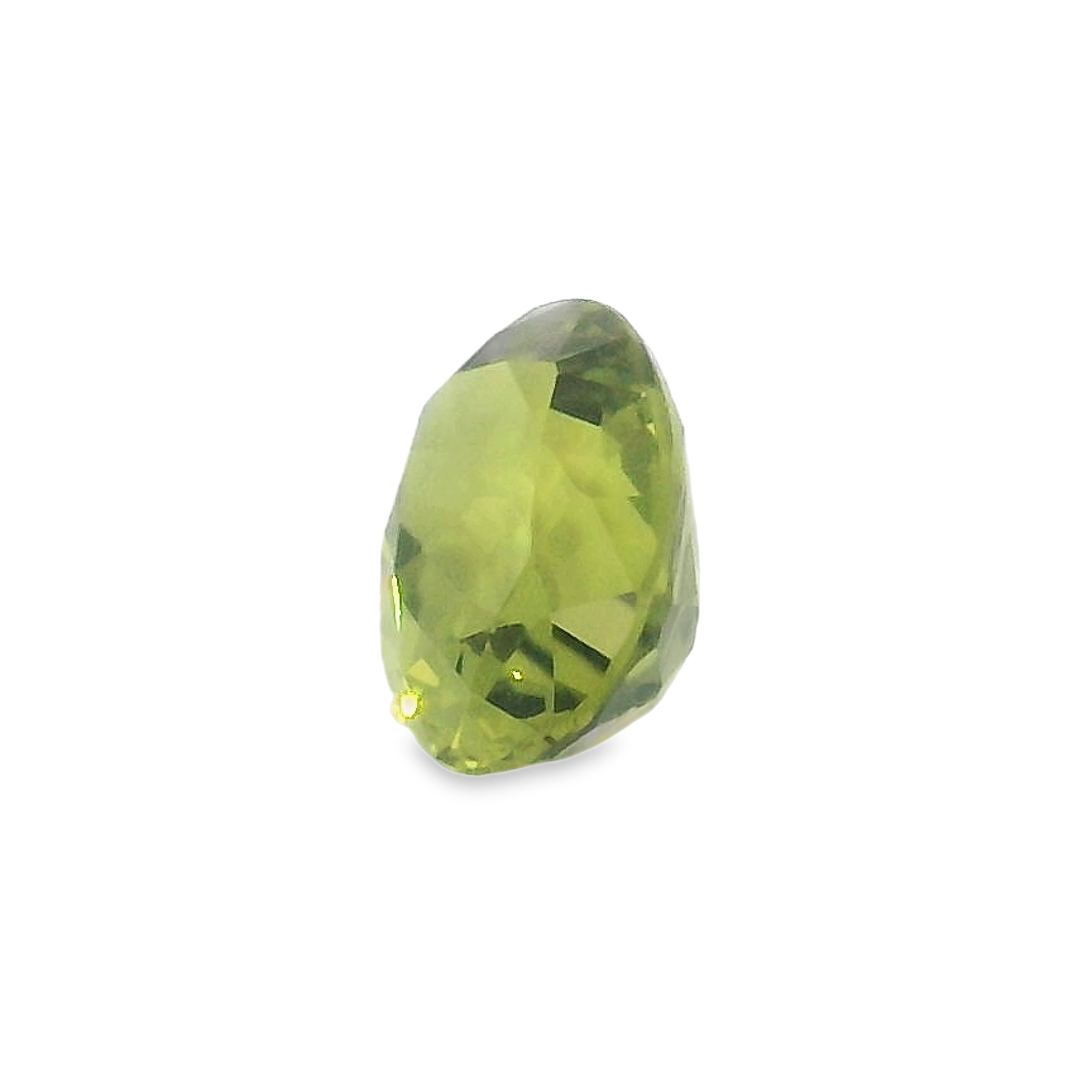1.14ct , Green Oval cut Sapphire