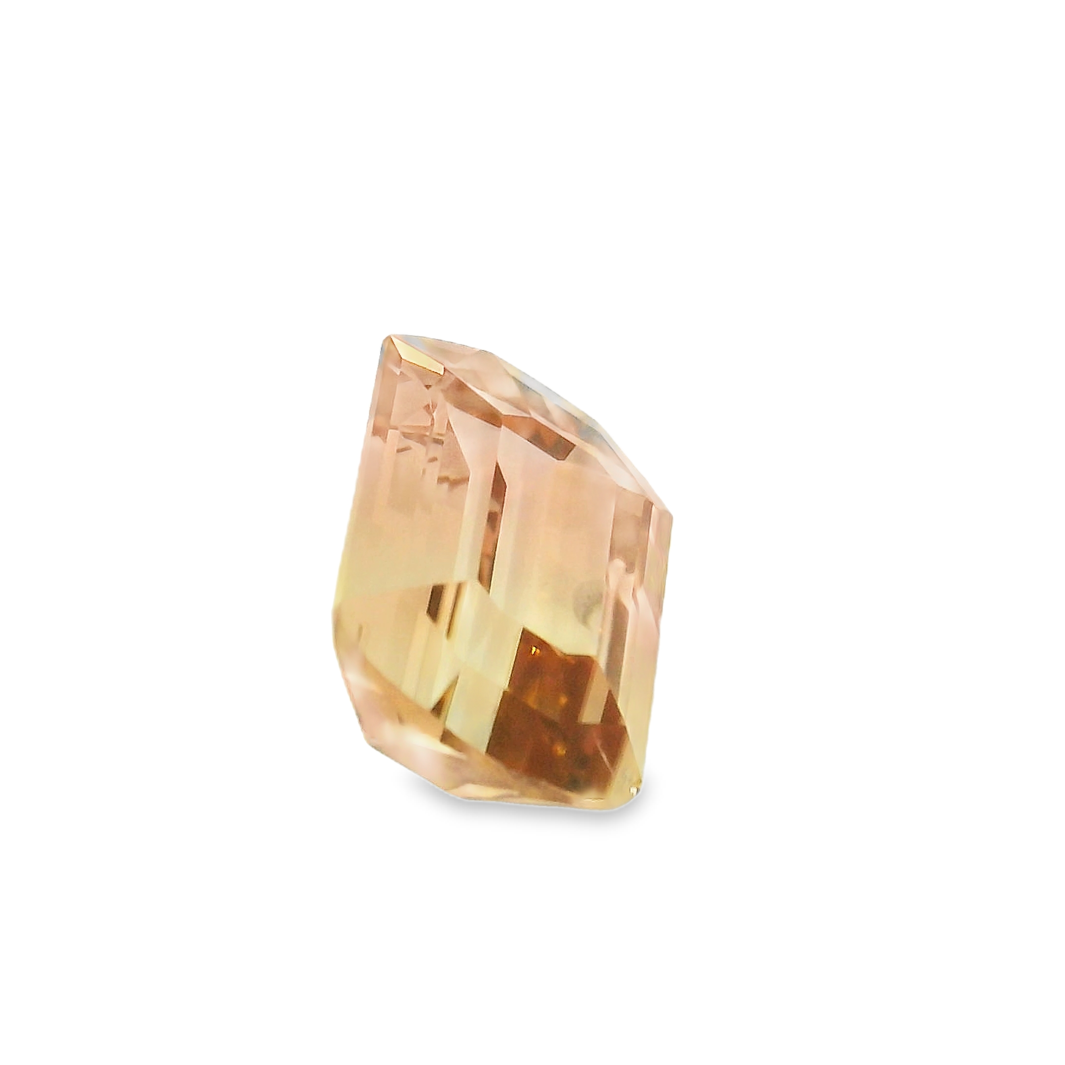3.35ct Bi-colour, Green, Pink, Parti Emerald cut Tourmaline