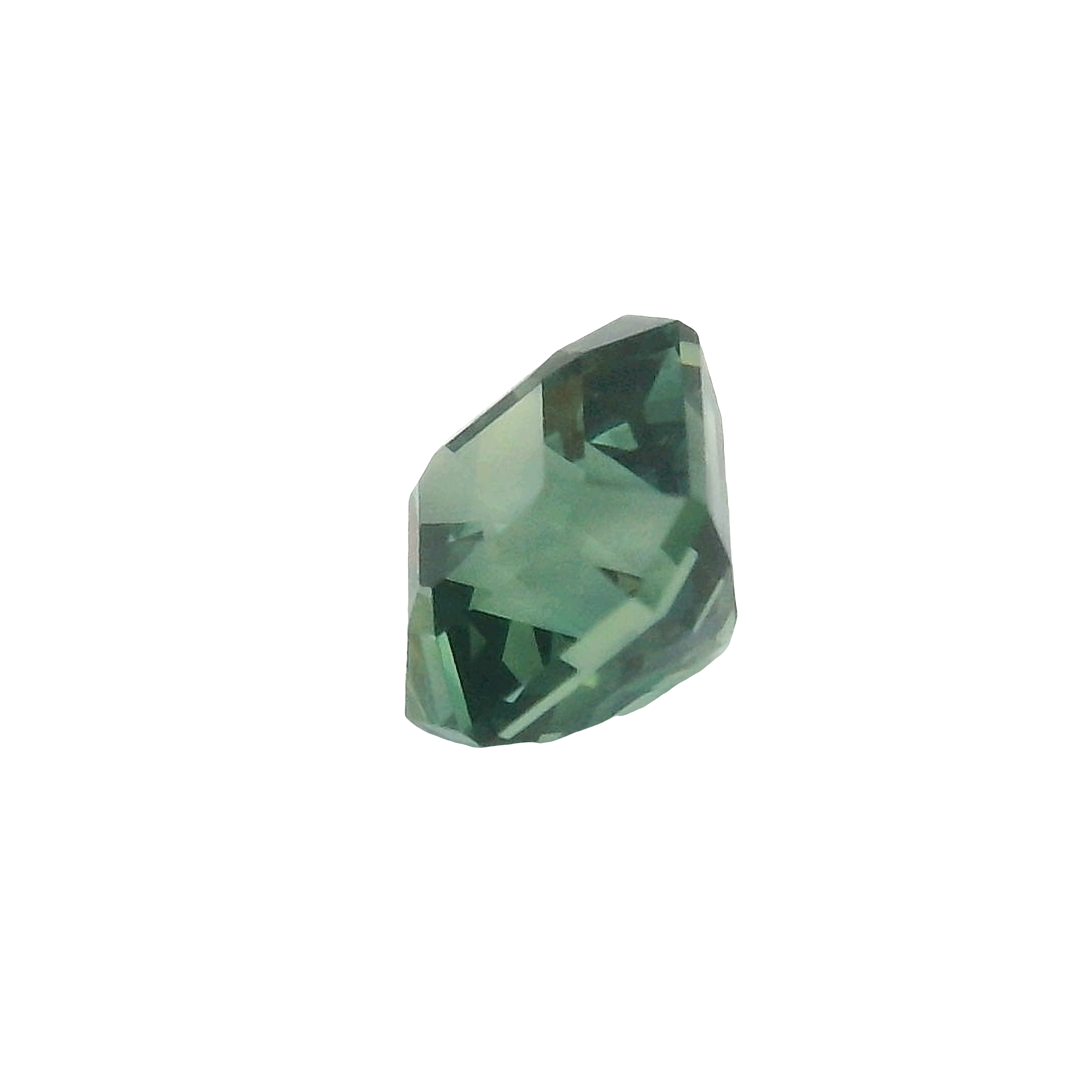 1.64ct Green Emerald Cut Sapphire