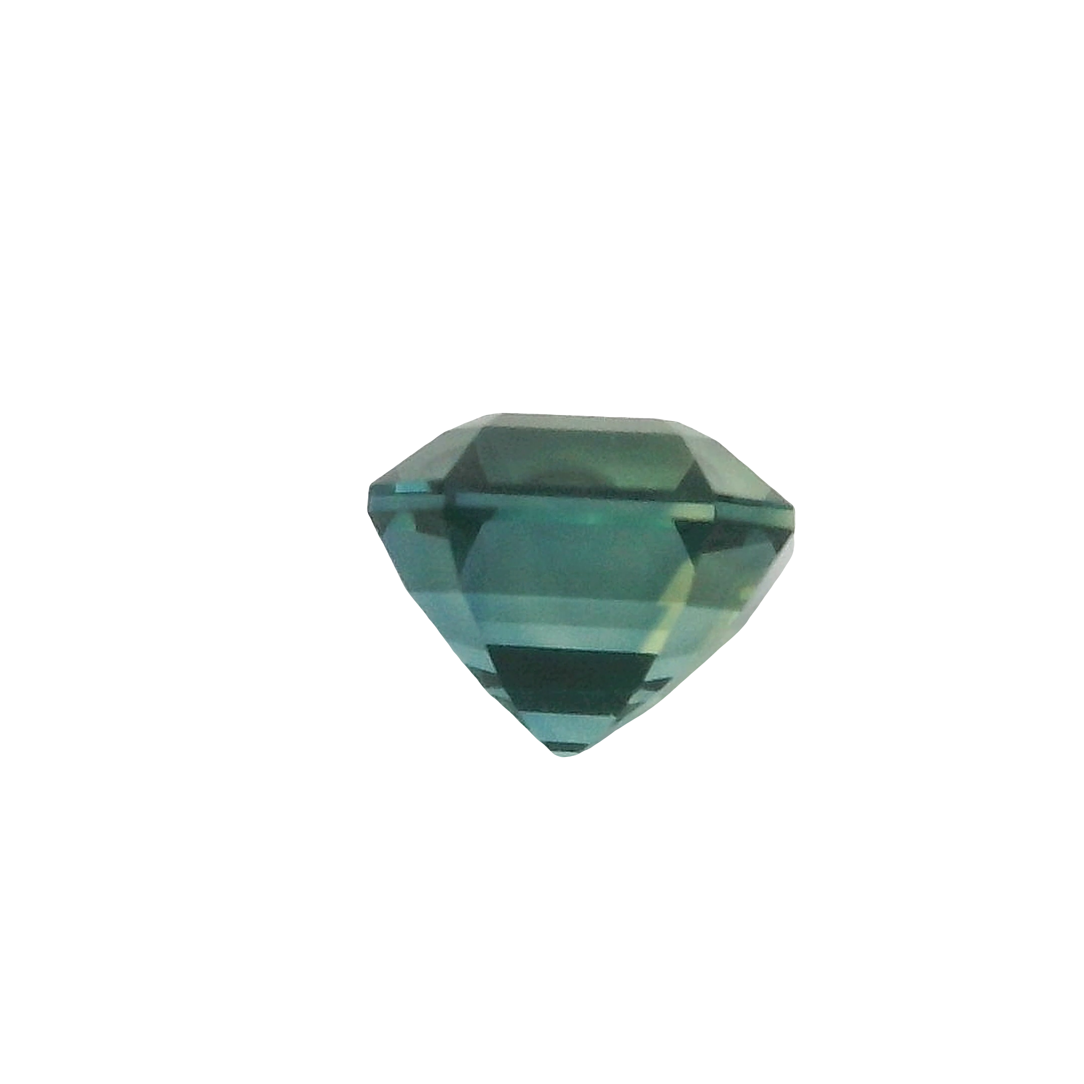 1.64ct Green Emerald Cut Sapphire
