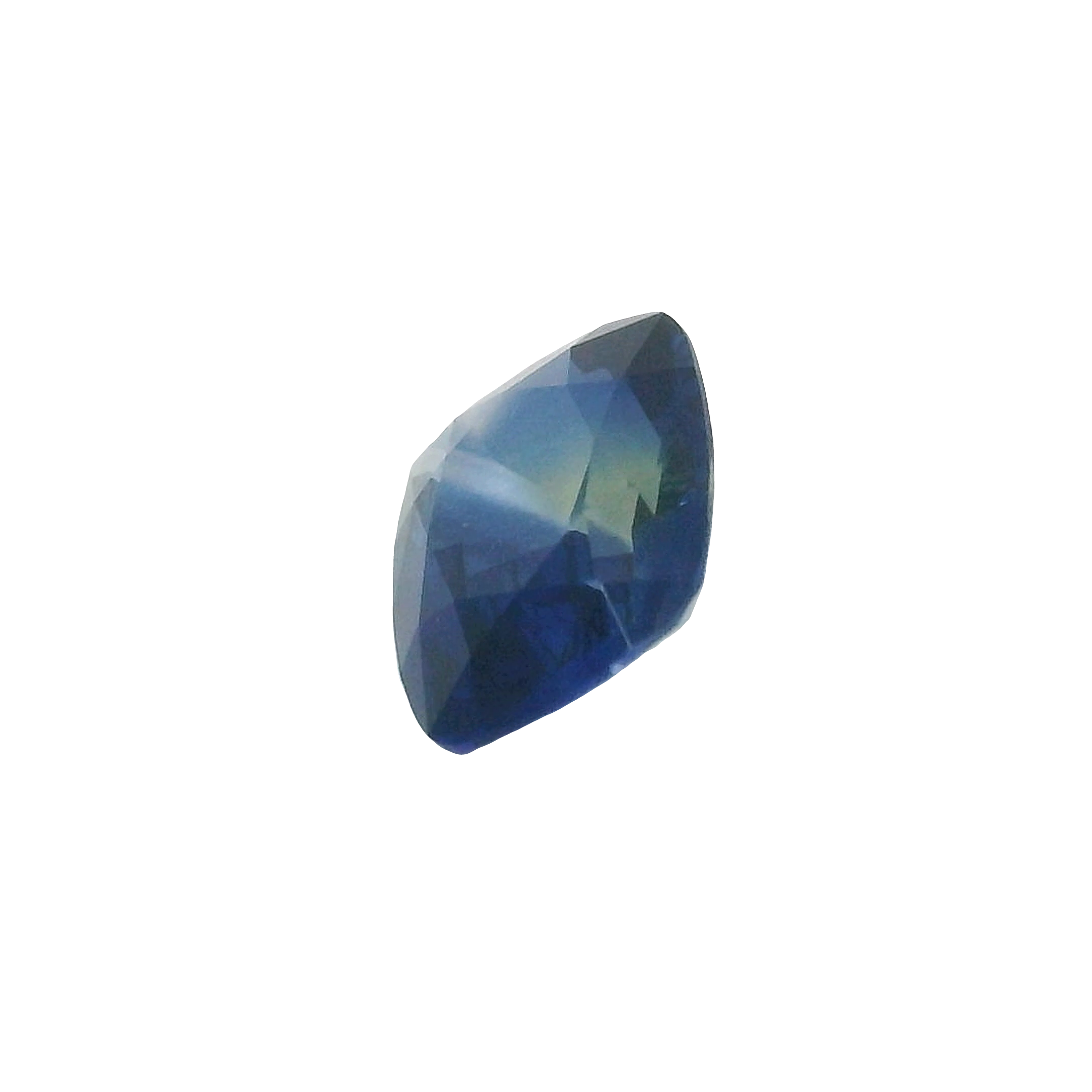 1.20ct Blue, Green, Parti Cushion cut Sapphire