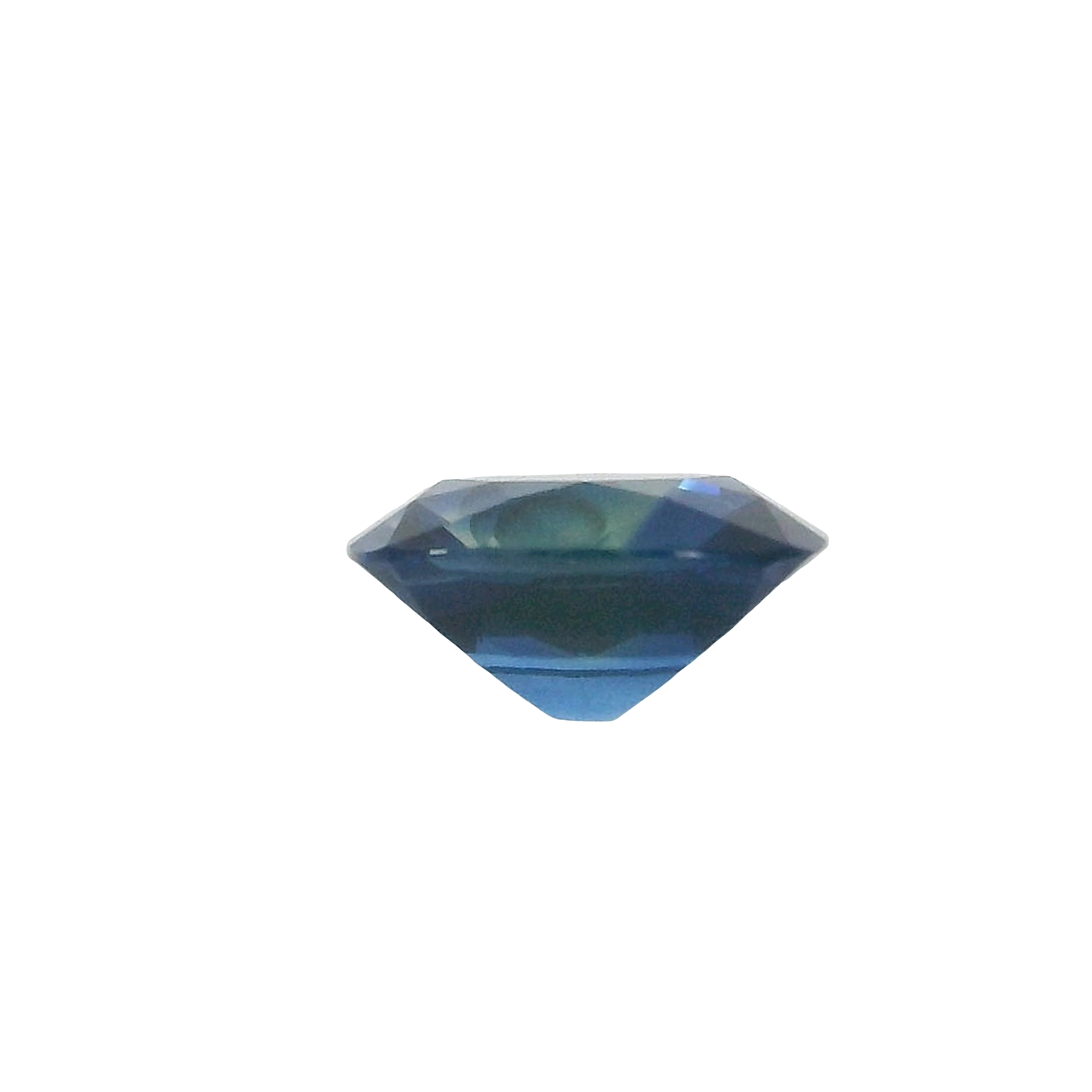 1.20ct Blue, Green, Parti Cushion cut Sapphire