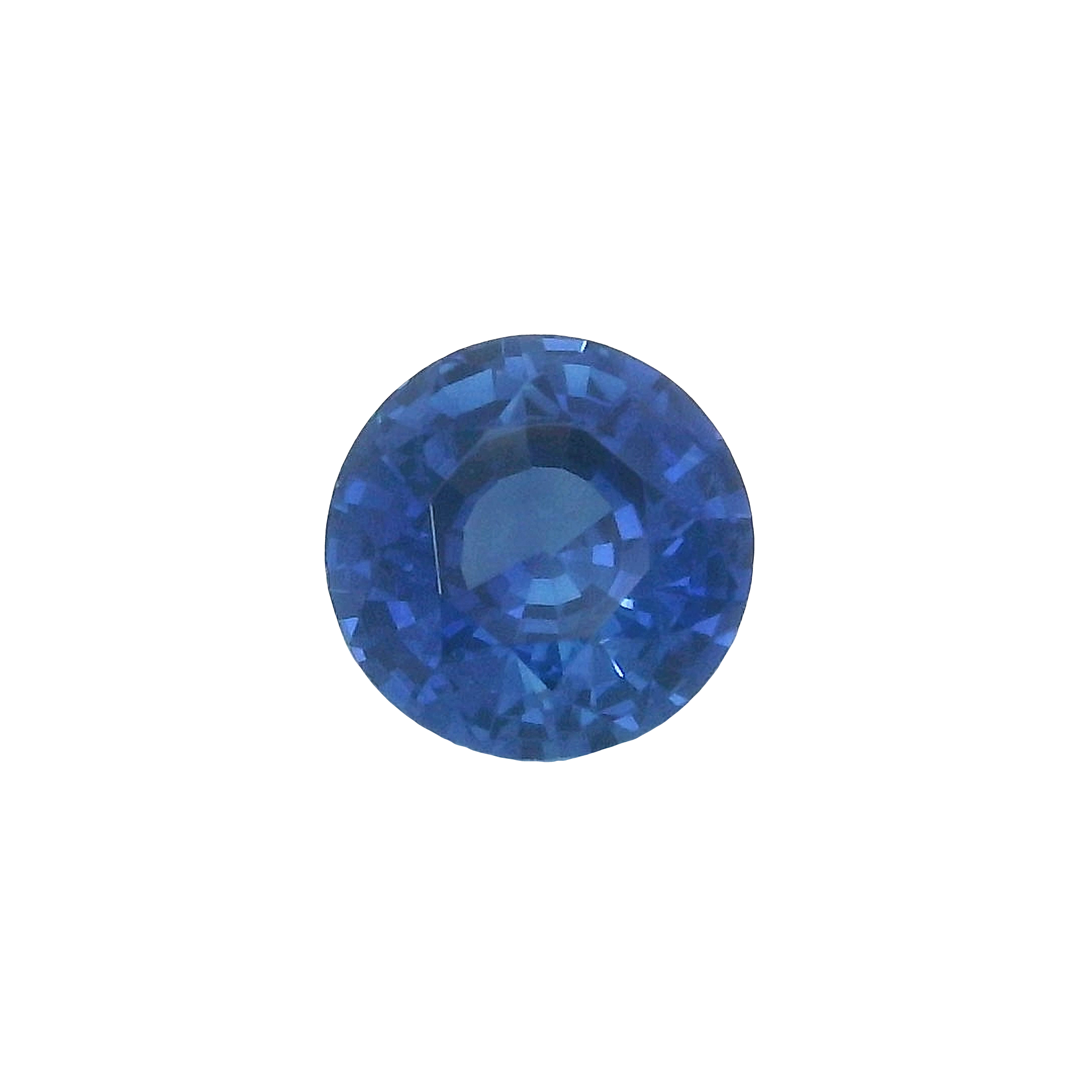 1.62ct blue round brilliant cut sapphire