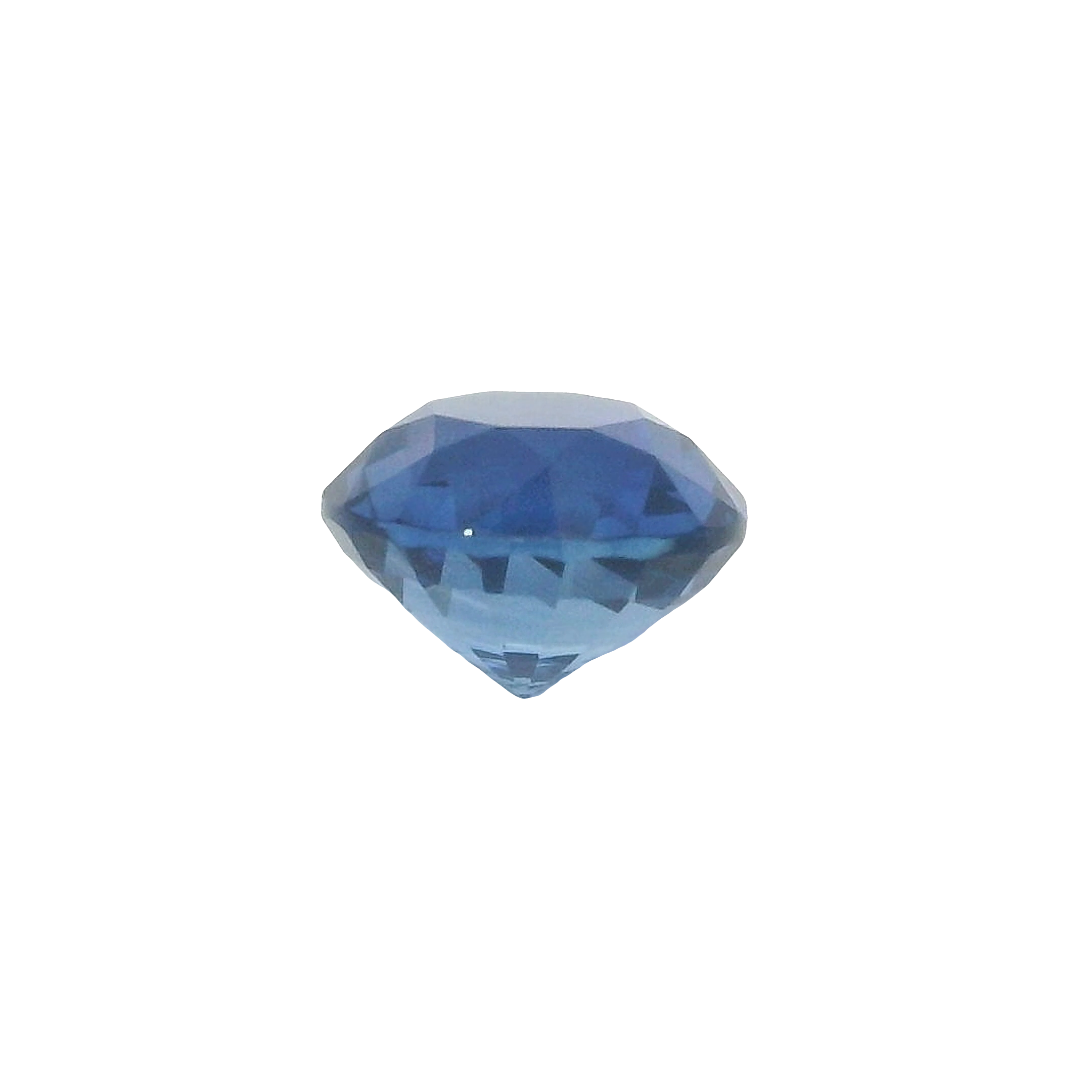 1.62ct blue round brilliant cut sapphire