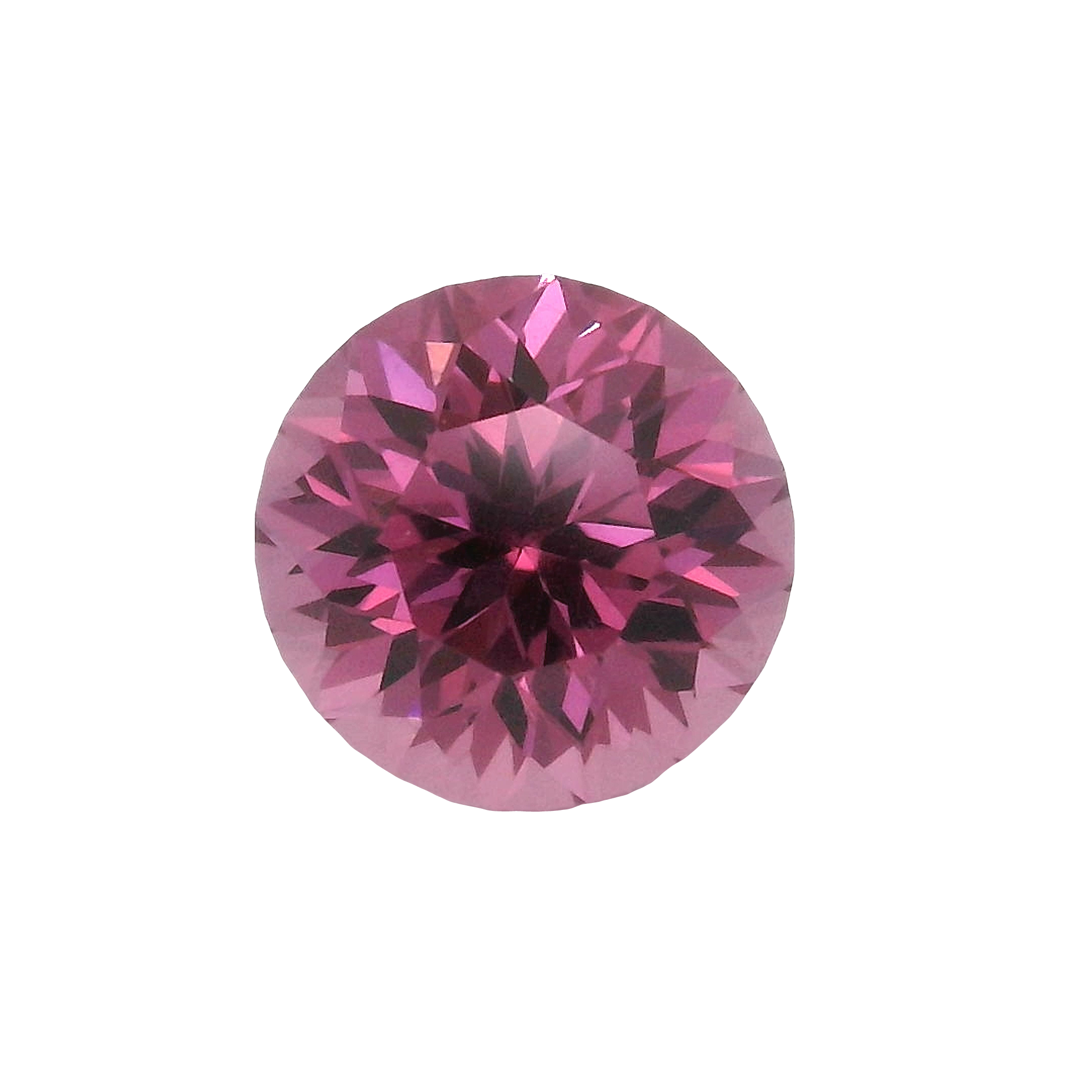 2.01ct Pink Round Brilliant cut Garnet