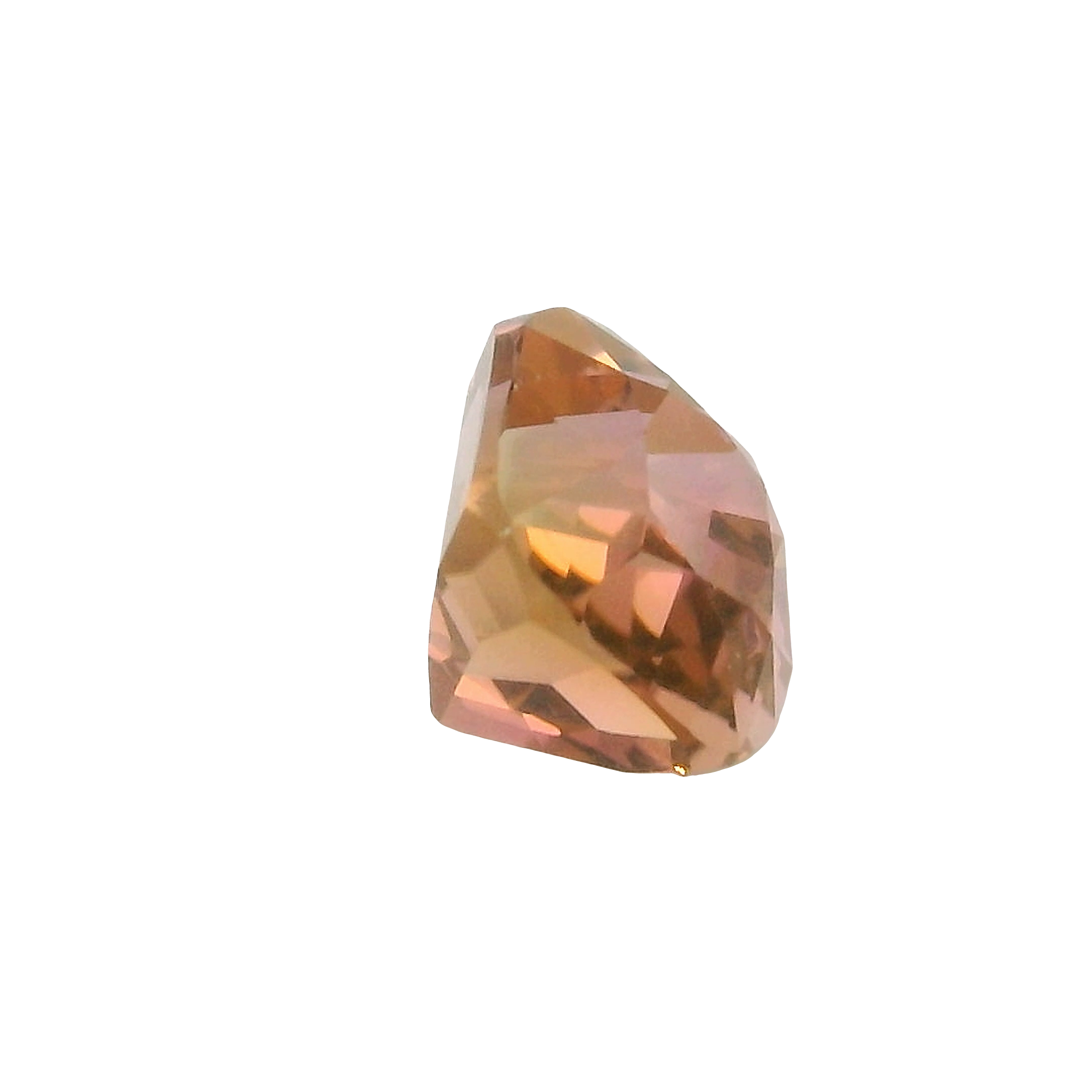 1.52ct Green, Pink, Bi-colour Cushion cut Tourmaline