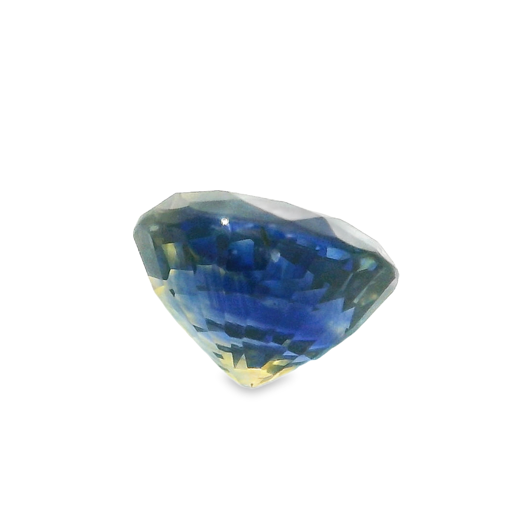 1.56ct Blue, Green, Parti Oval cut Sapphire