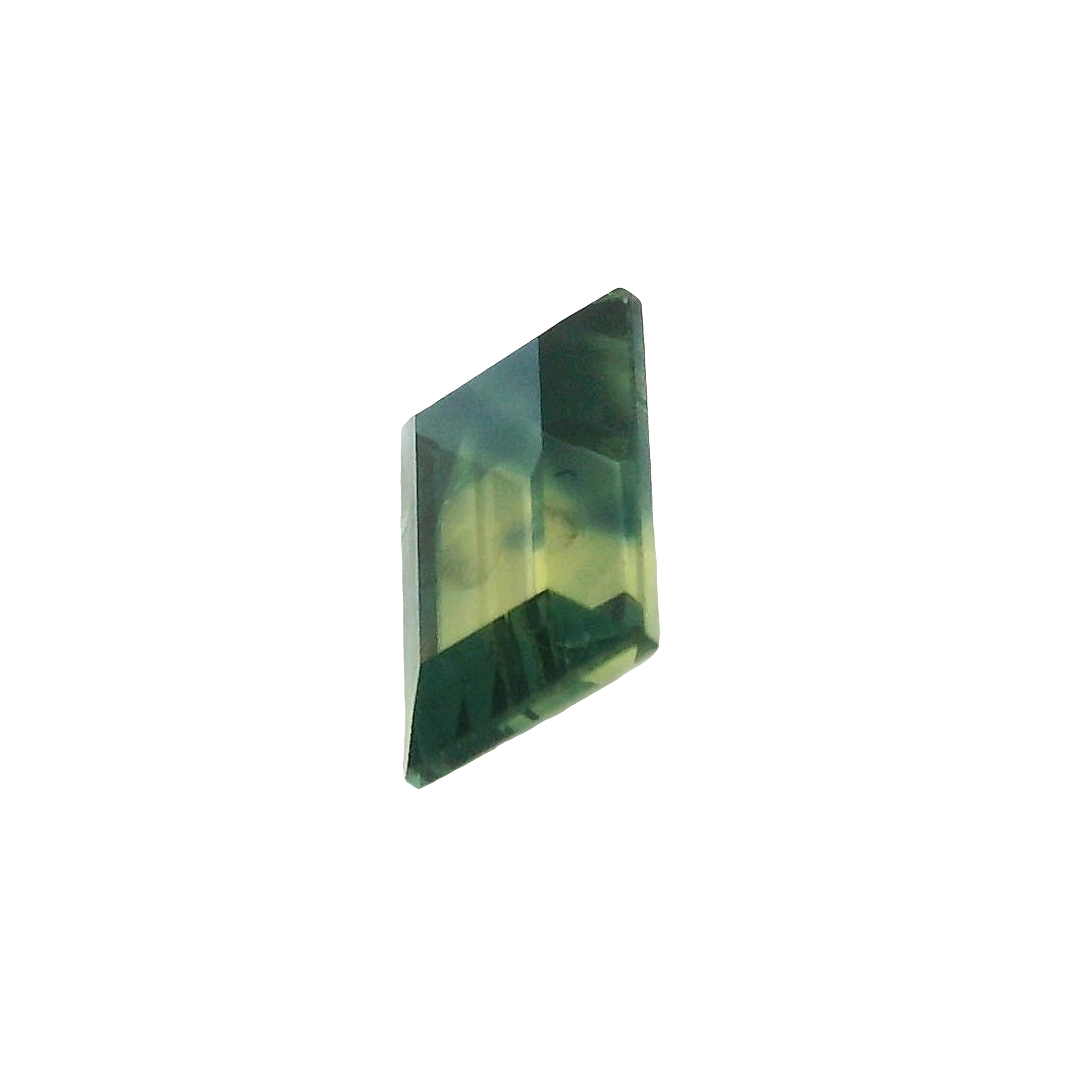 1.96ct Blue, Yellow, Parti Baguette cut Sapphire