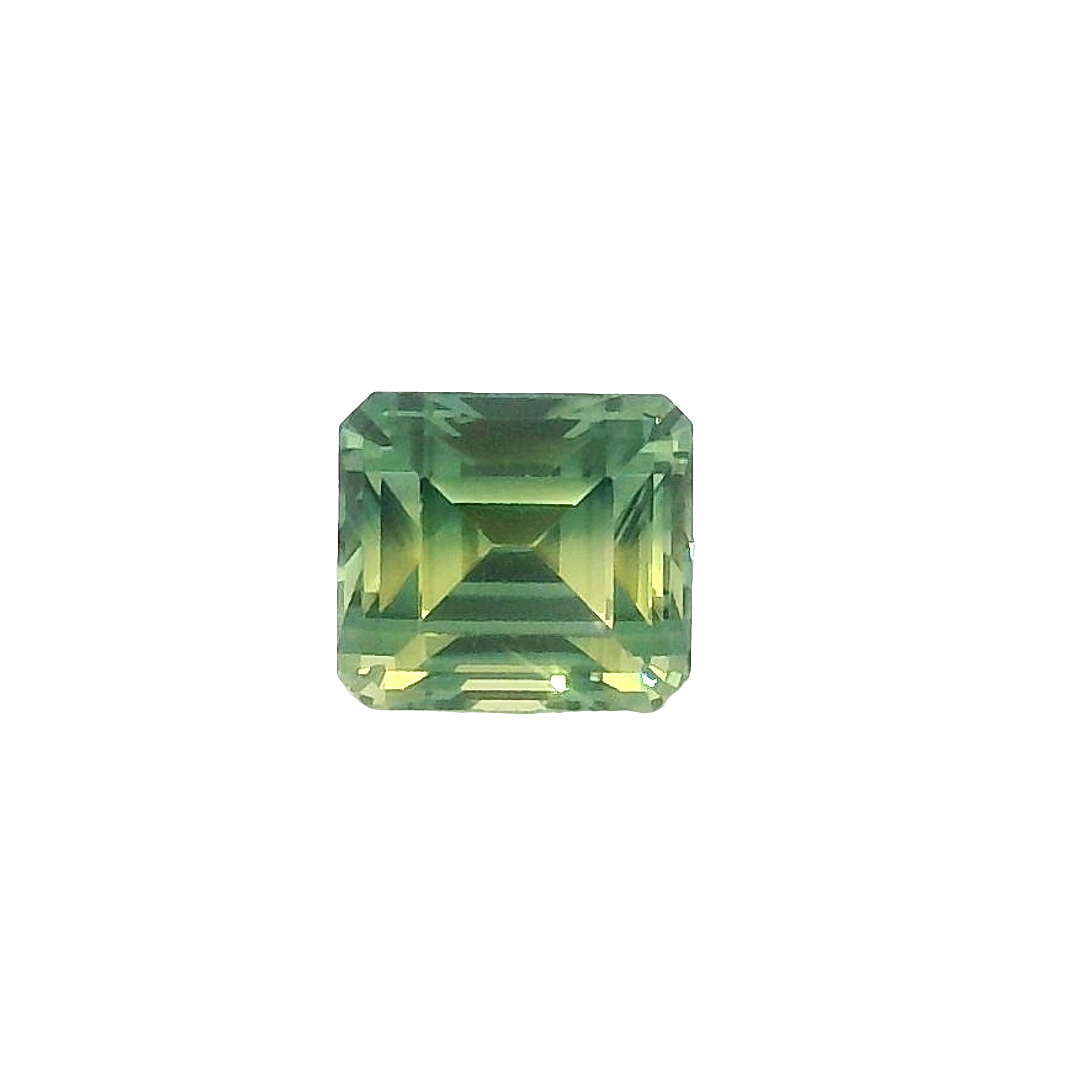 1.00ct , Green Radiant cut Sapphire
