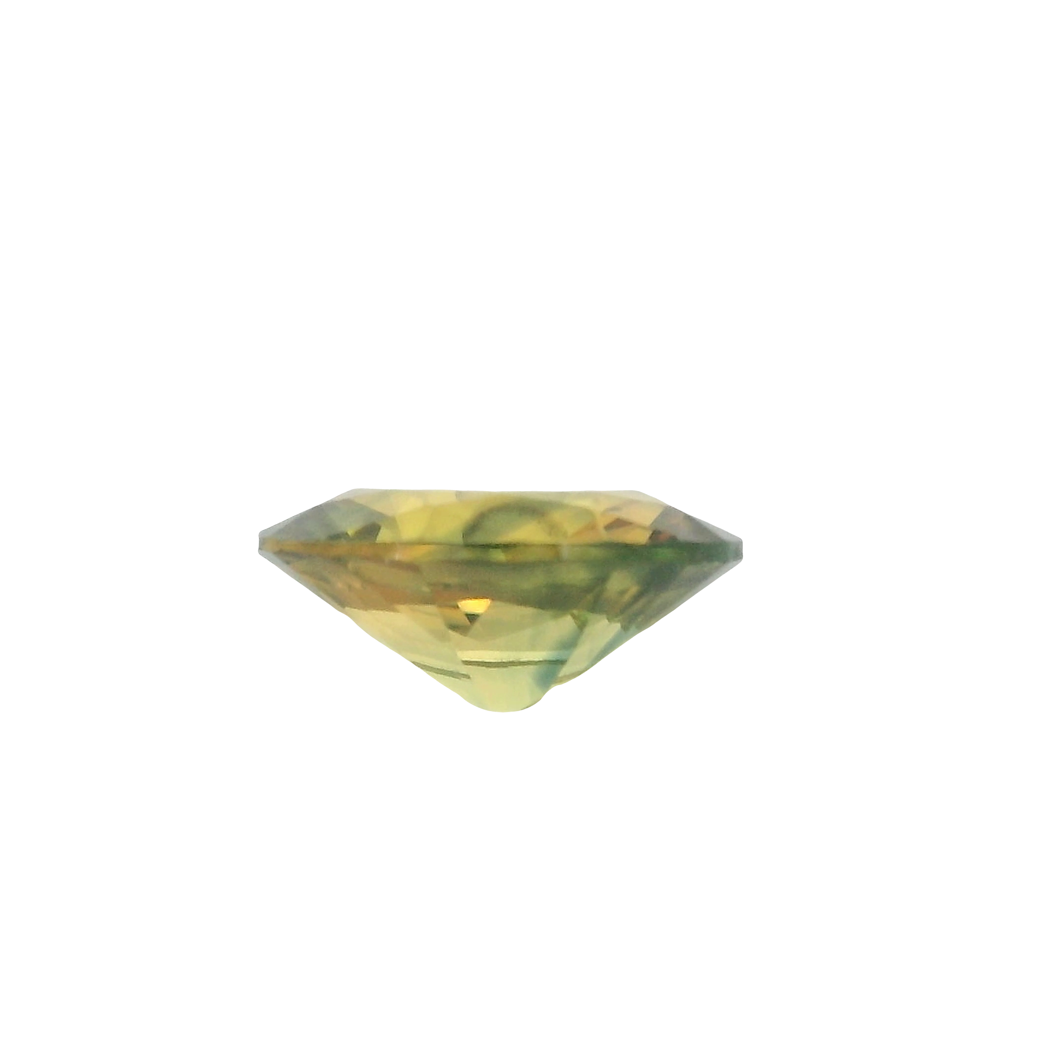1.96ct Green, Yellow, Parti Oval cut Sapphire