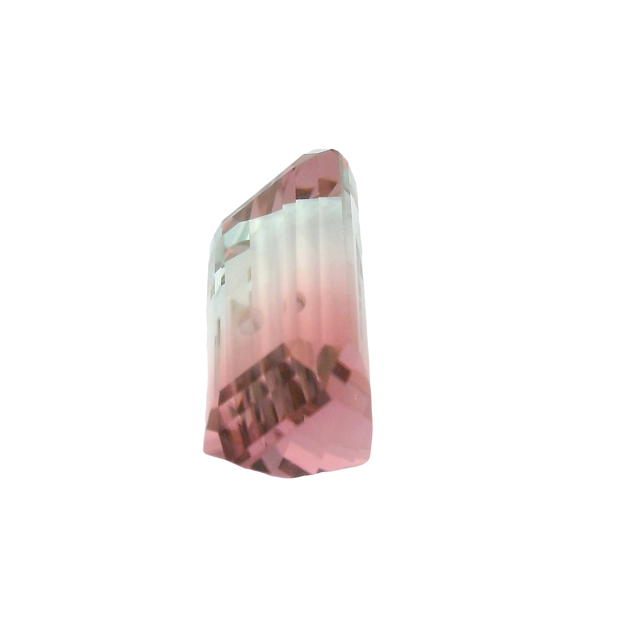 5.96ct Blue, Pink, Bi-colour Emerald cut Tourmaline