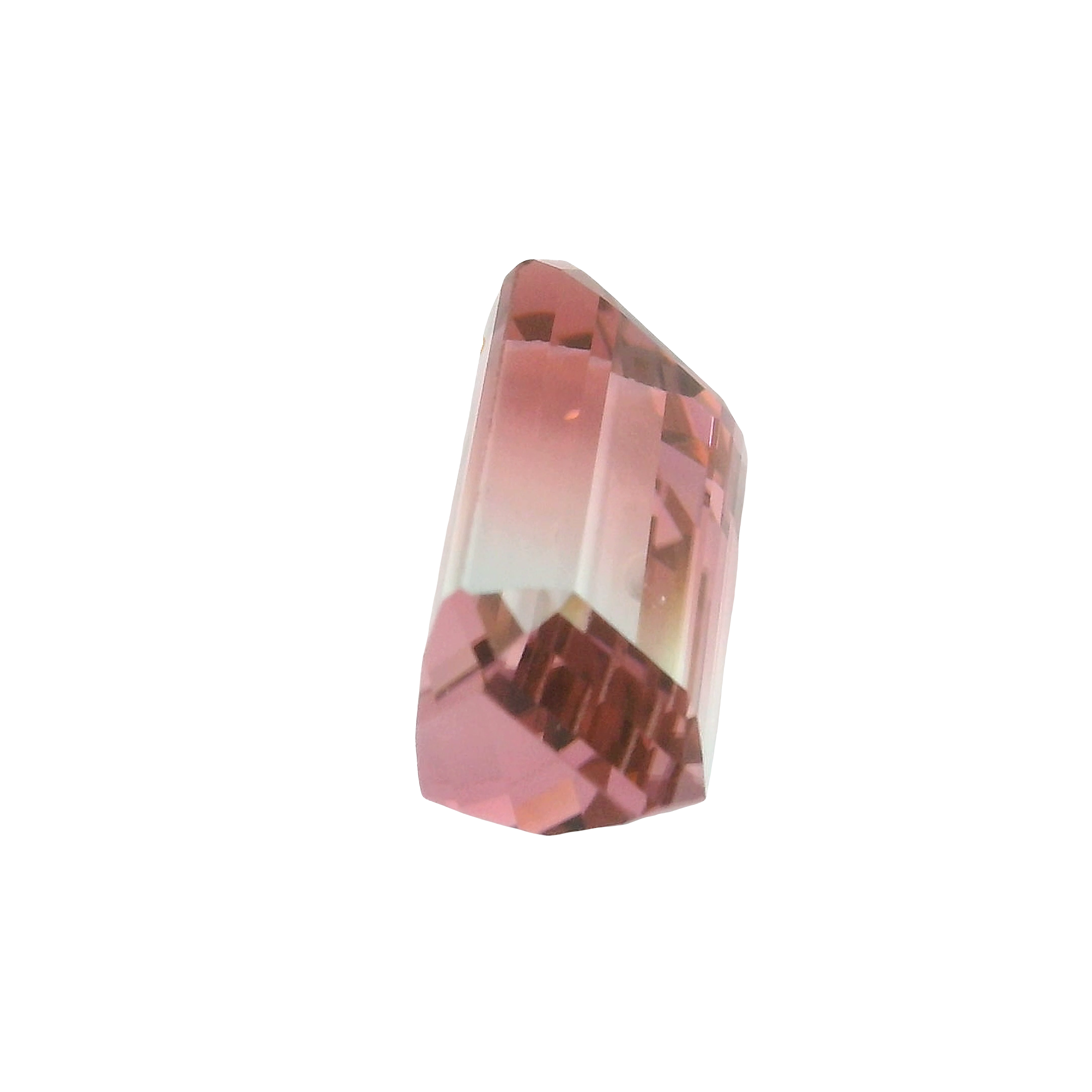 5.96ct Blue, Pink, Bi-colour Emerald cut Tourmaline