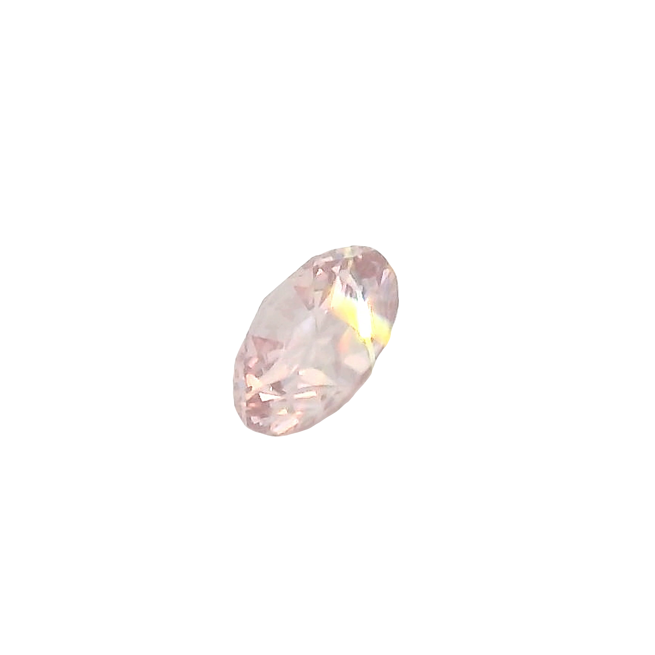 0.33ct , Pink Round Brilliant cut Certified Diamond