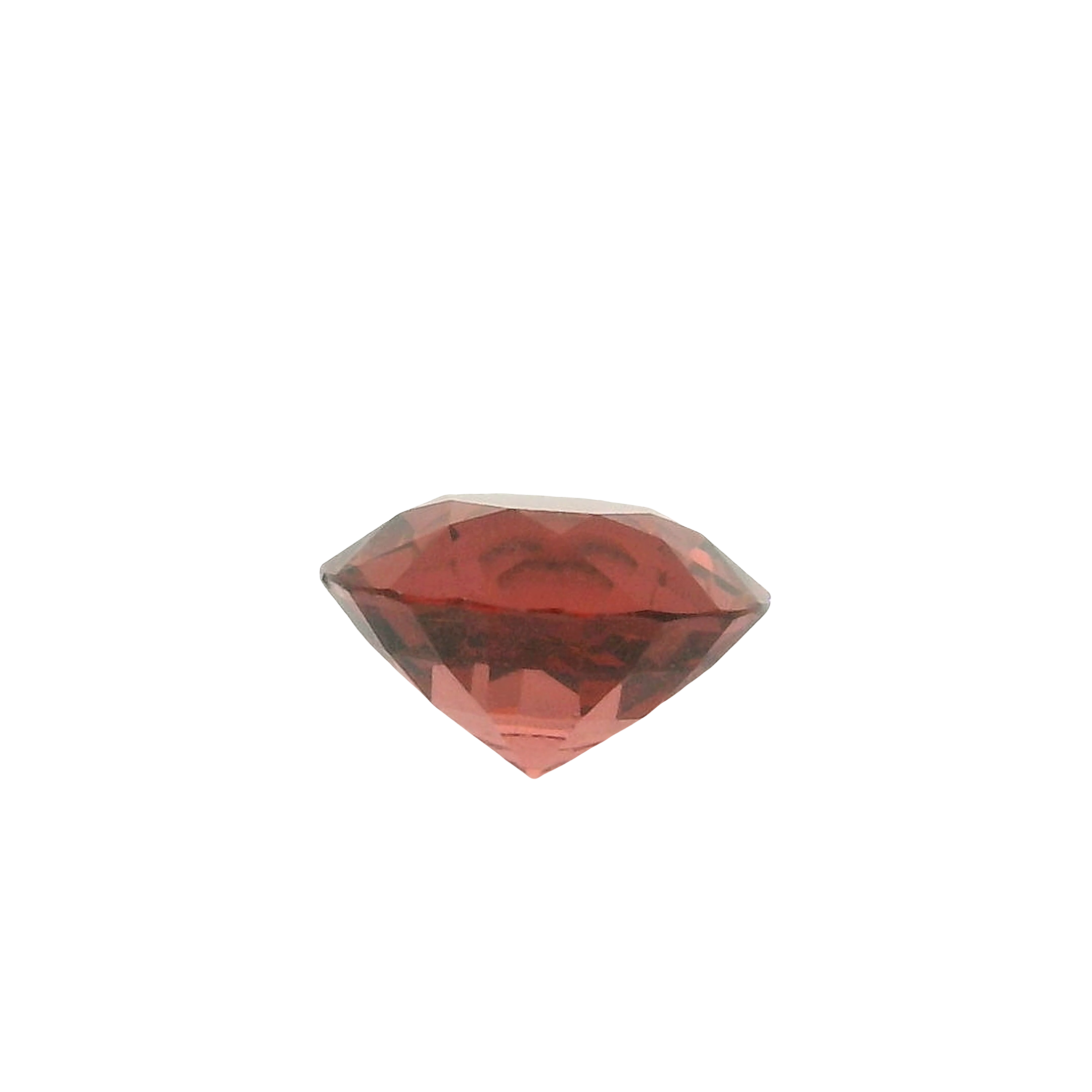 2.05ct , Orange Round Brilliant cut Garnet