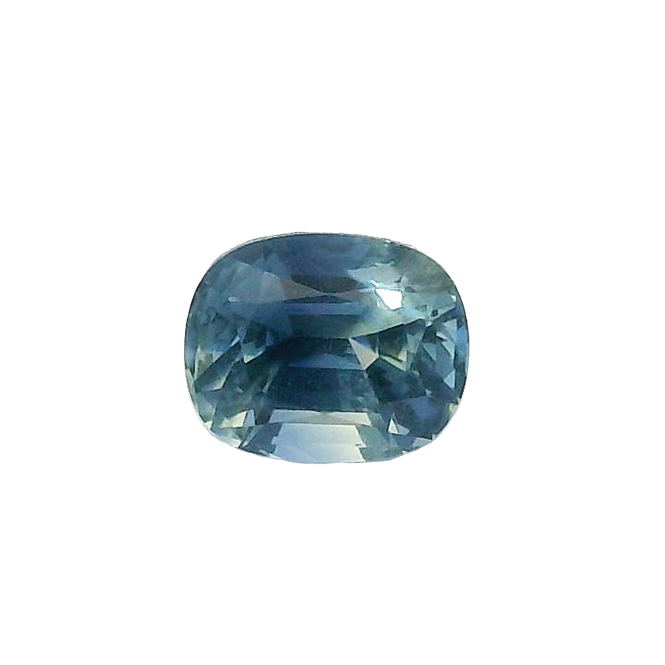 0.55ct Blue, Yellow, Parti Cushion cut Tasmanian Sapphire