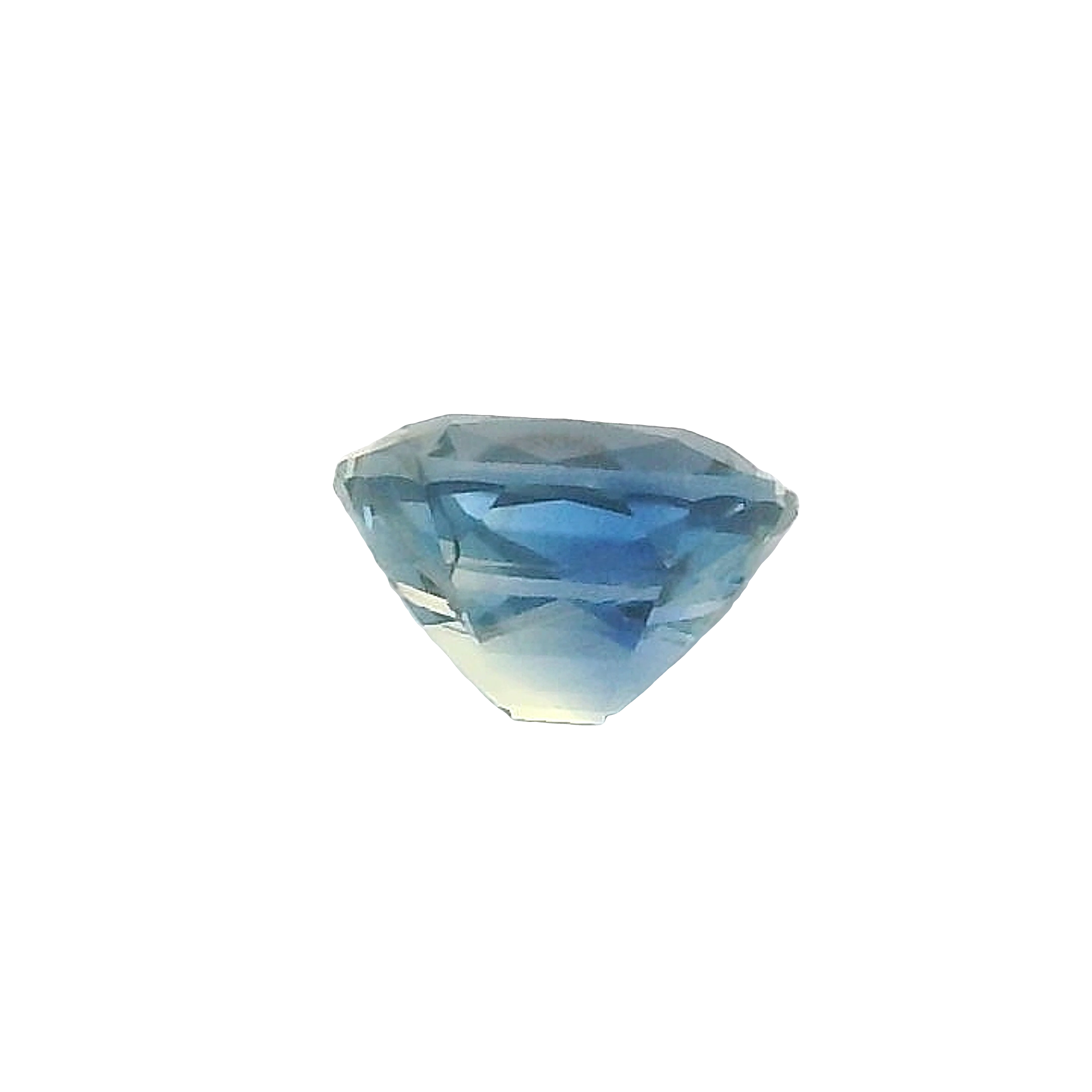 0.55ct Blue, Yellow, Parti Cushion cut Tasmanian Sapphire