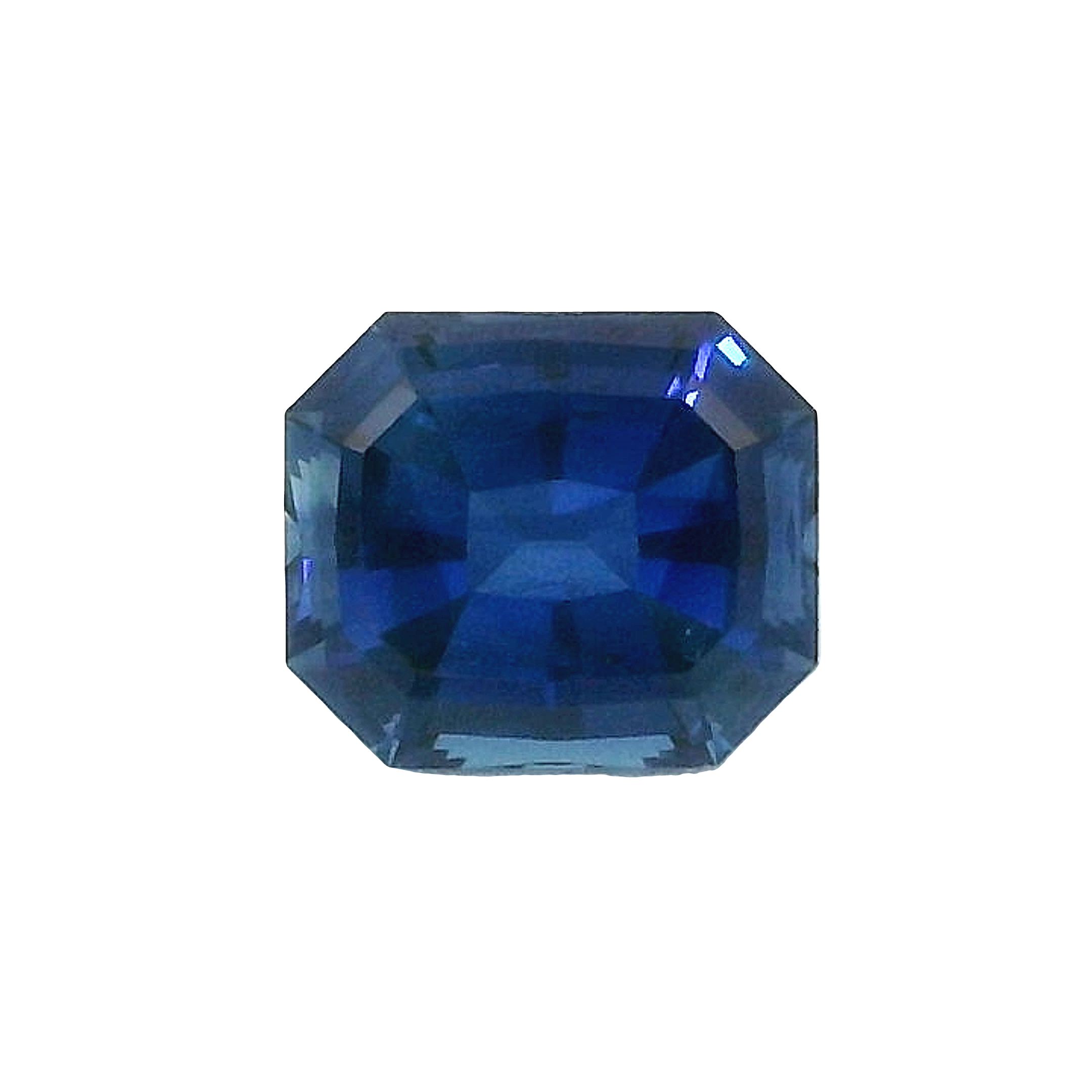 0.79ct , Blue Emerald cut Tasmanian Sapphire