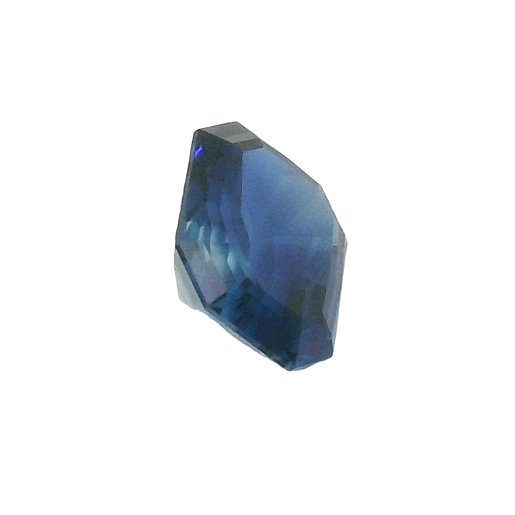 0.79ct , Blue Emerald cut Tasmanian Sapphire