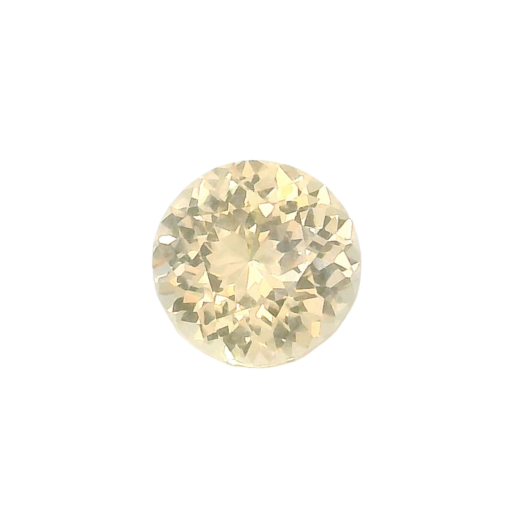 0.56ct , Yellow Round Brilliant cut Sapphire