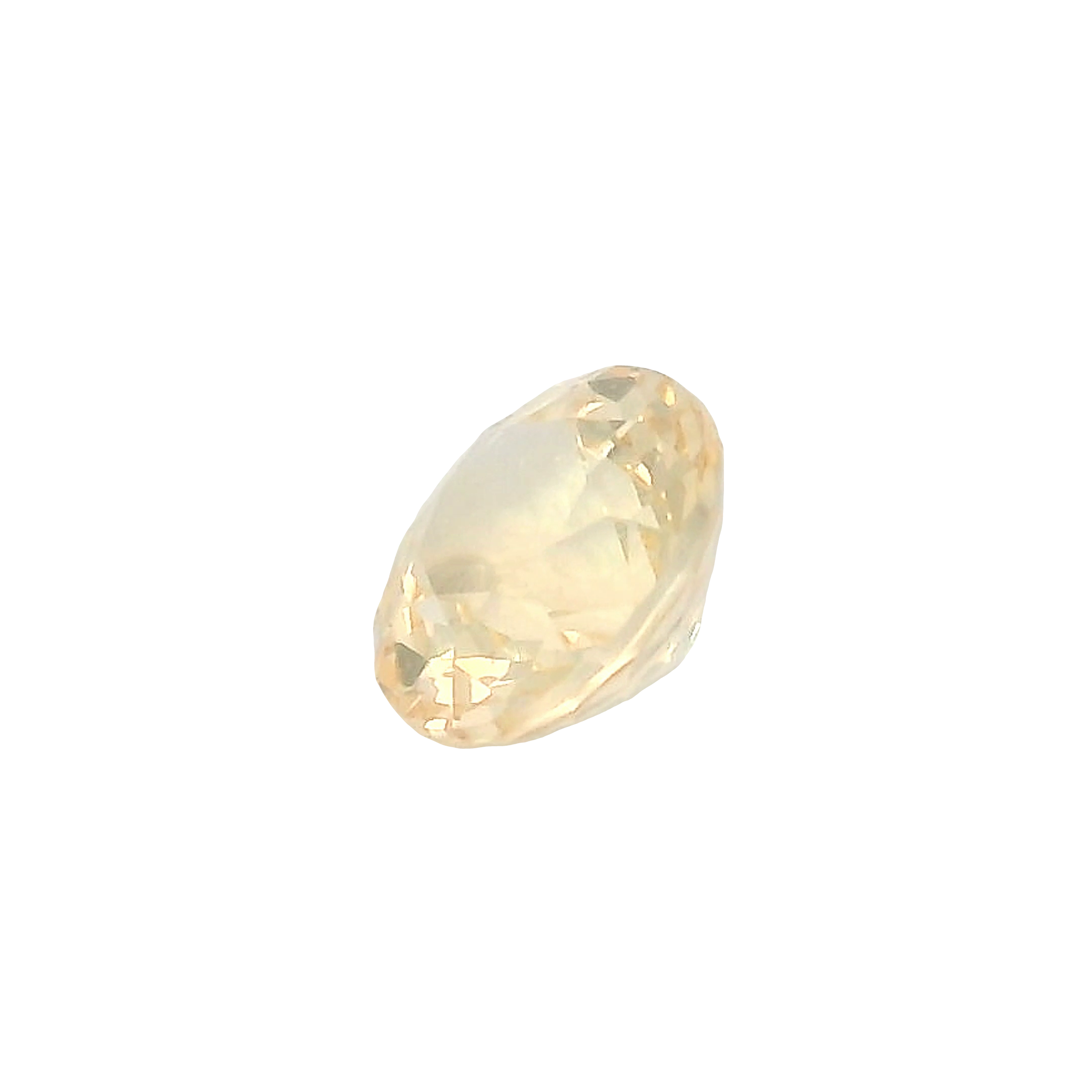 0.56ct , Yellow Round Brilliant cut Sapphire