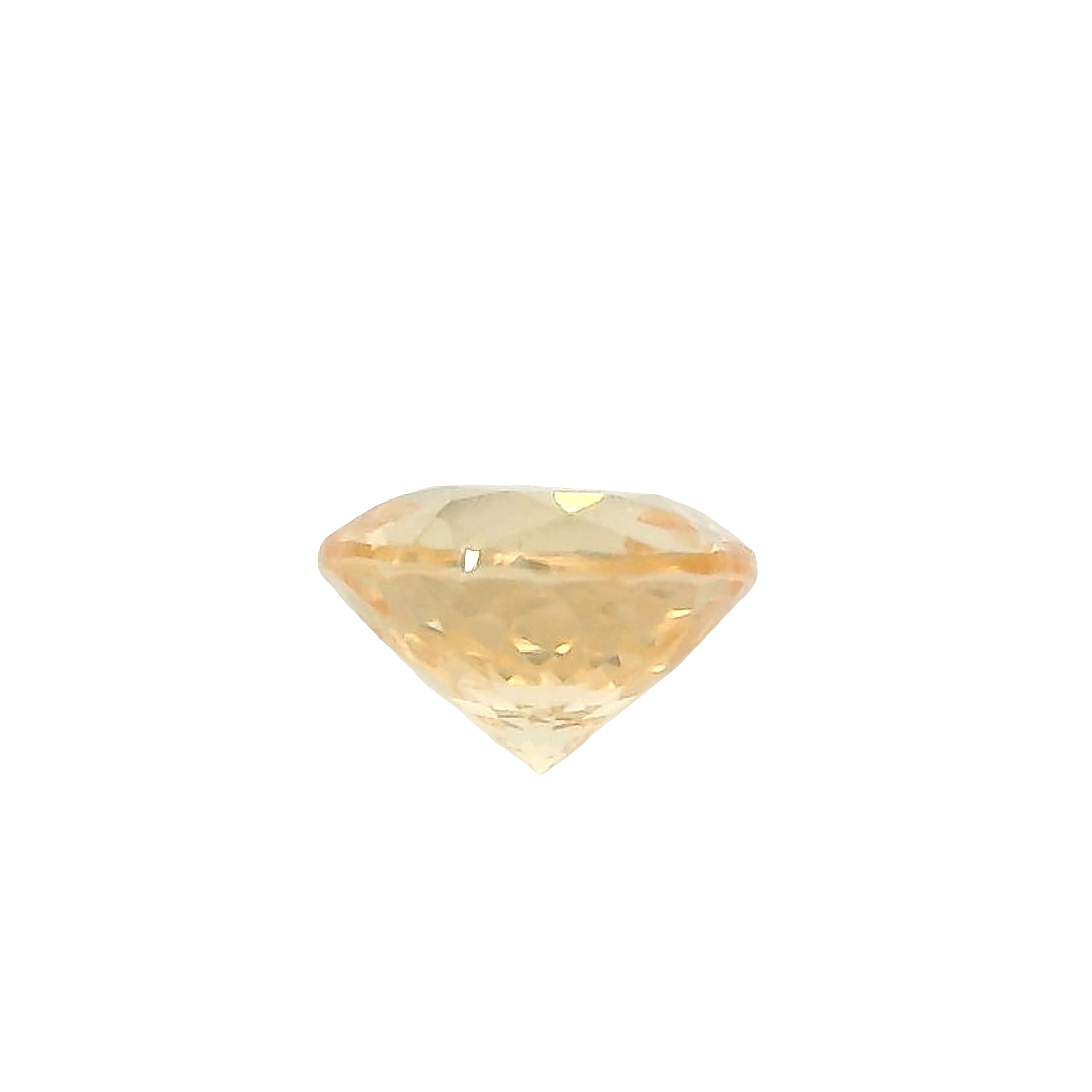 0.56ct , Yellow Round Brilliant cut Sapphire