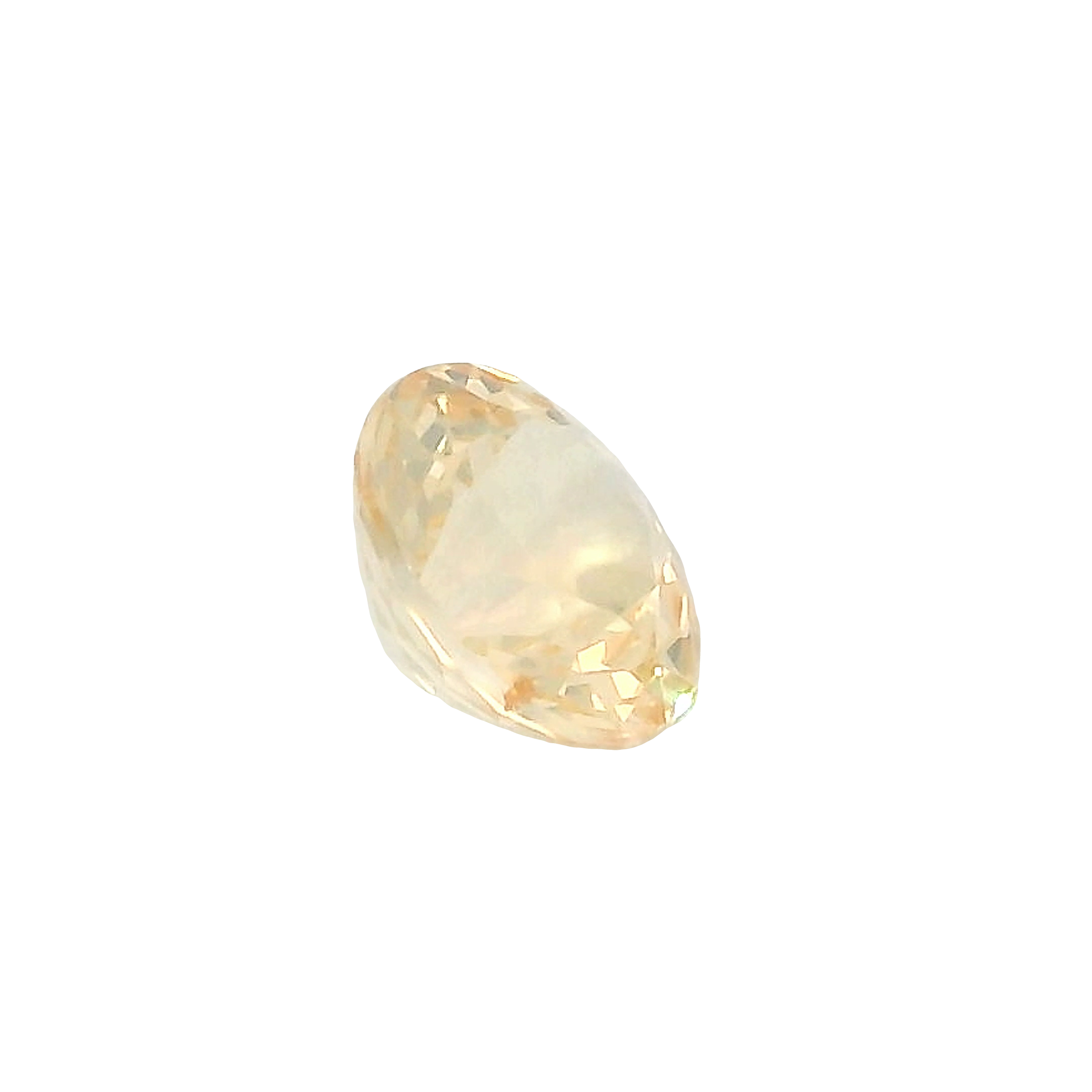 0.56ct , Yellow Round Brilliant cut Sapphire