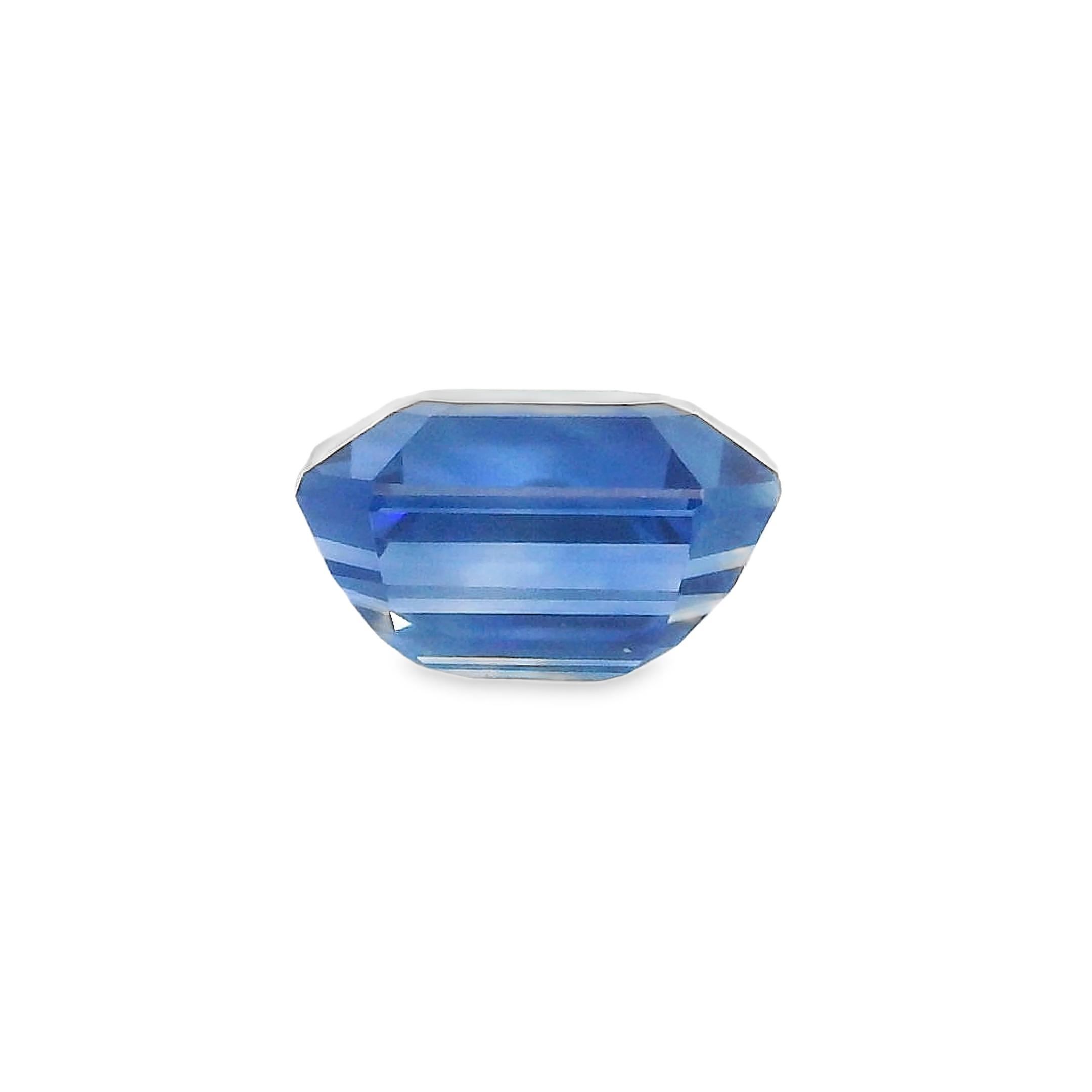 2.15ct Blue Emerald cut Sapphire
