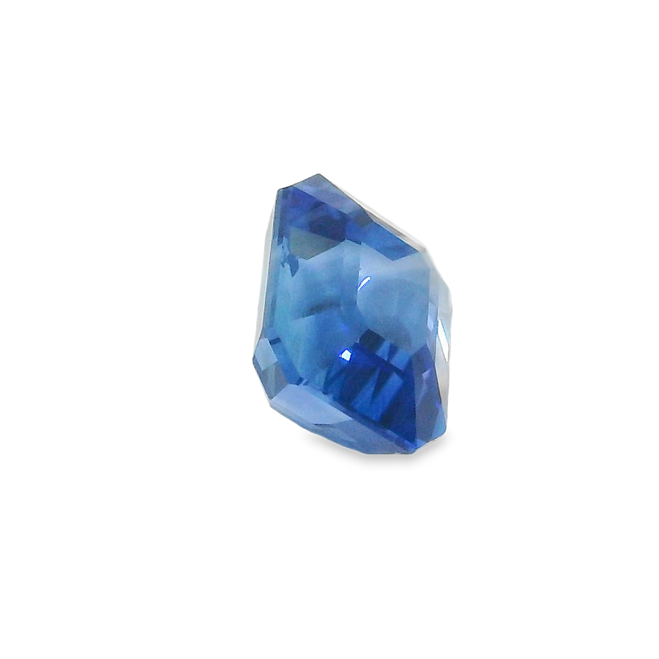 2.15ct Blue Emerald cut Sapphire