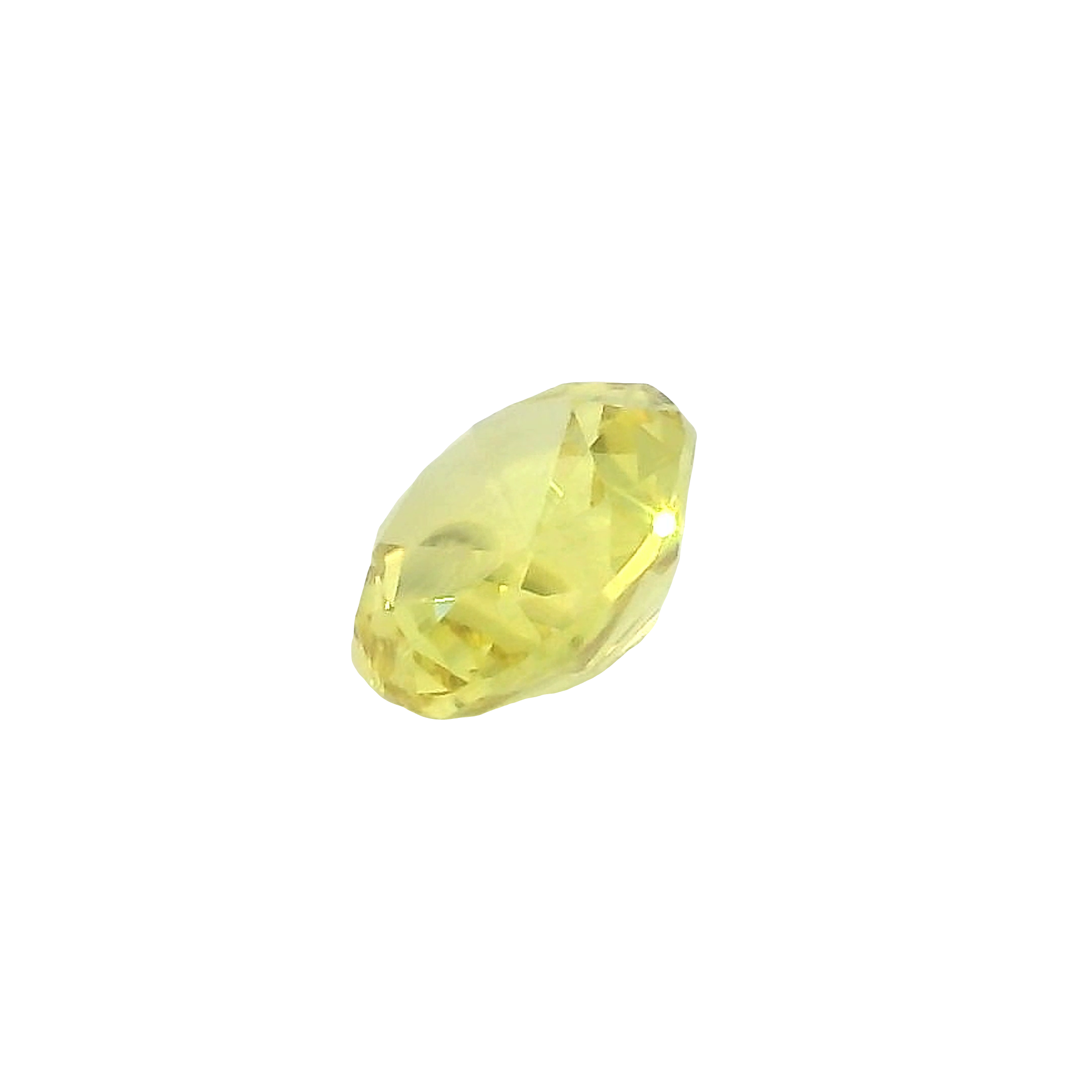 0.47ct Yellow round brilliant cut sapphire
