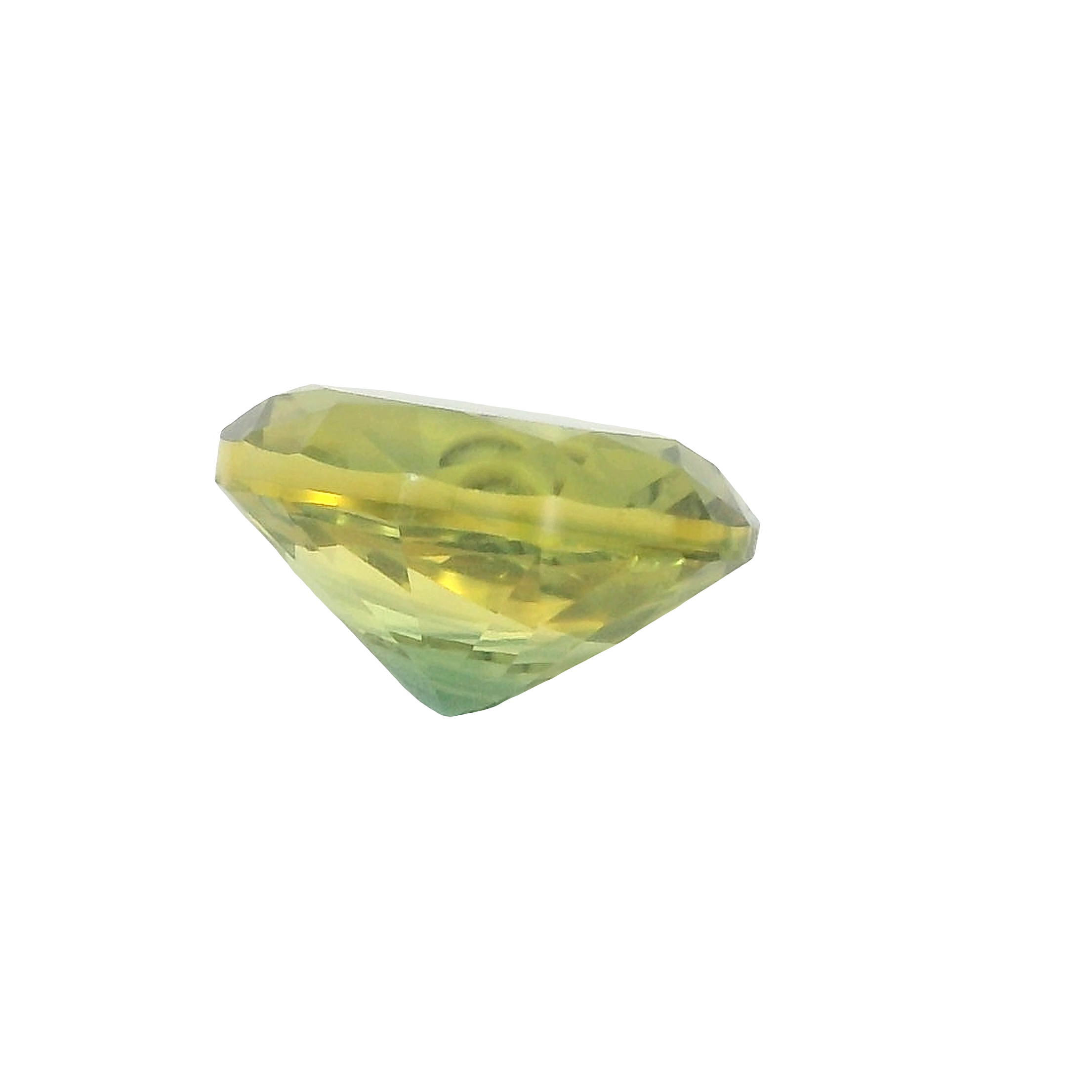 2.63ct green oval cut sapphire