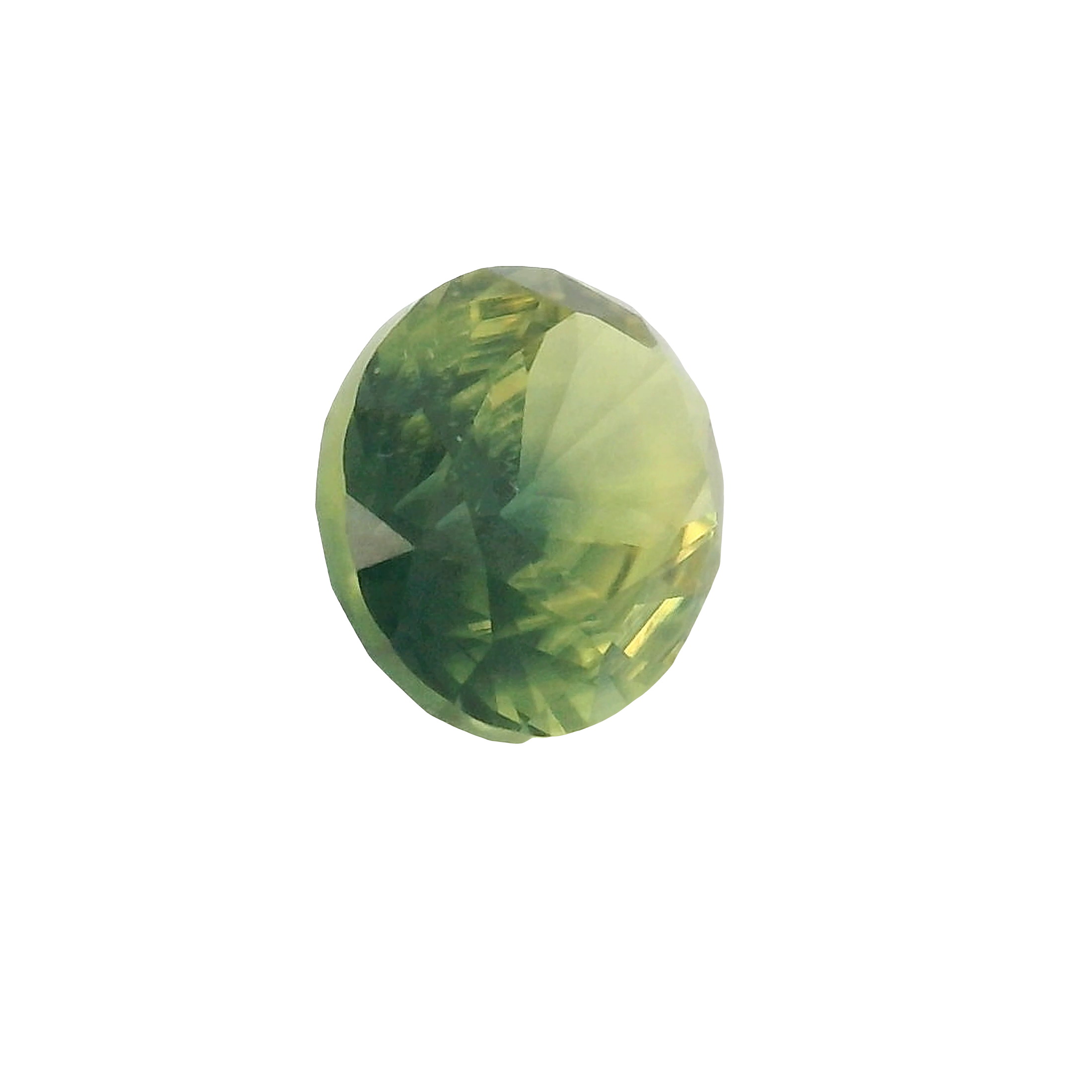 2.63ct green oval cut sapphire