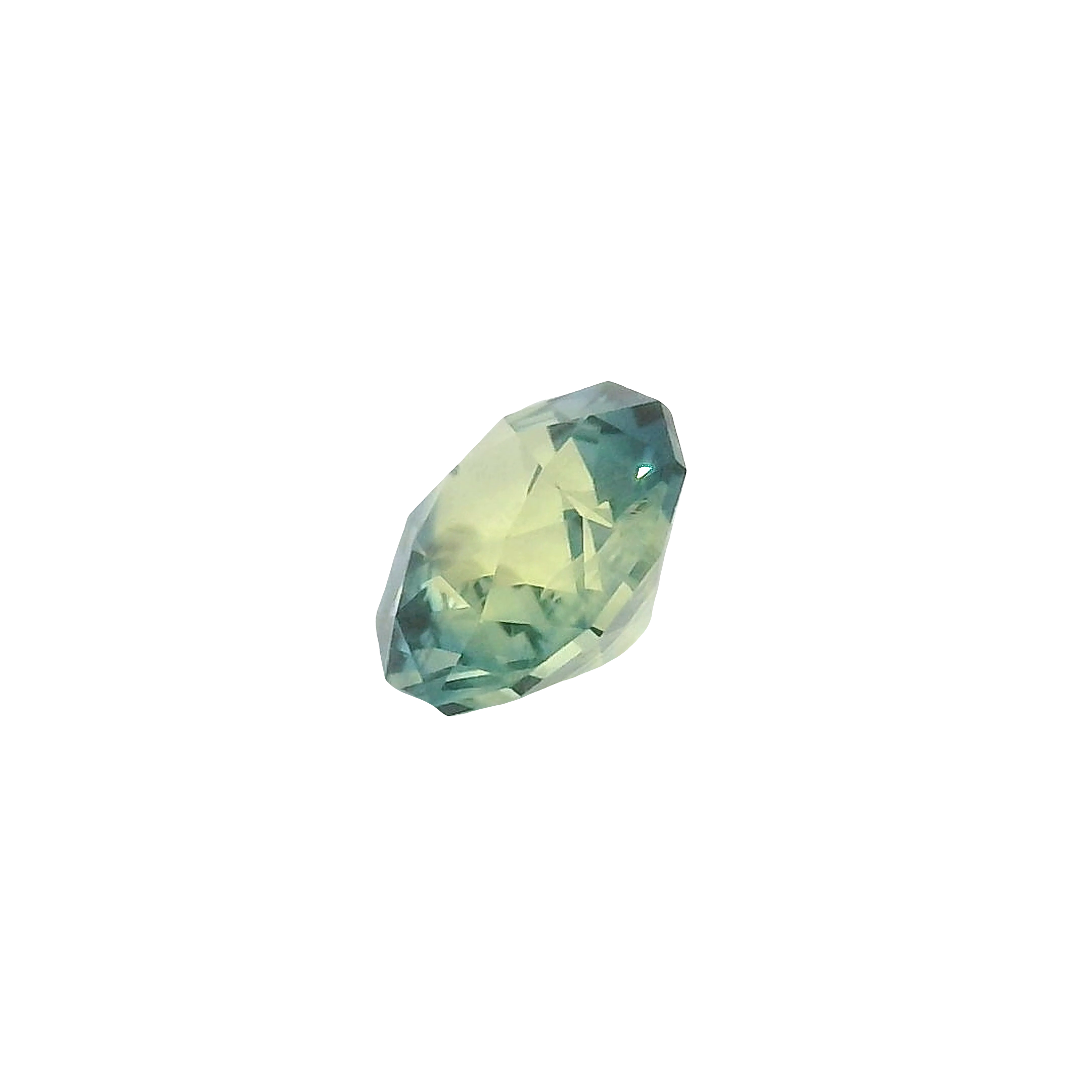 1.03ct Blue, Yellow, Parti Round Brilliant cut Sapphire