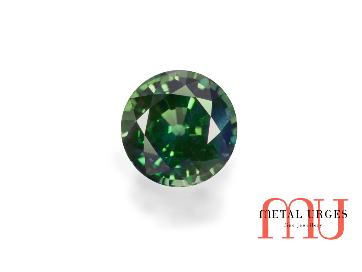 Natural Green sapphire, Brilliant Cut Jewellers Hobart, Melbourne