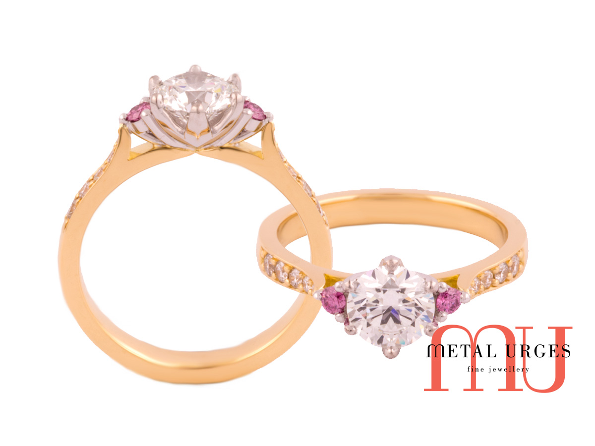 Pink Diamonds Argyle engagement ring