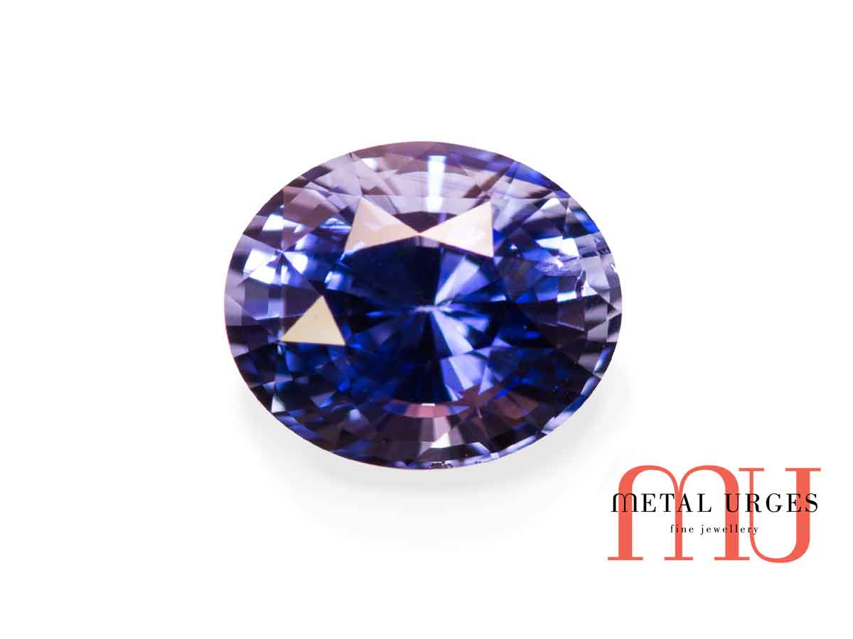 Blue oval cut sapphire, Hobart